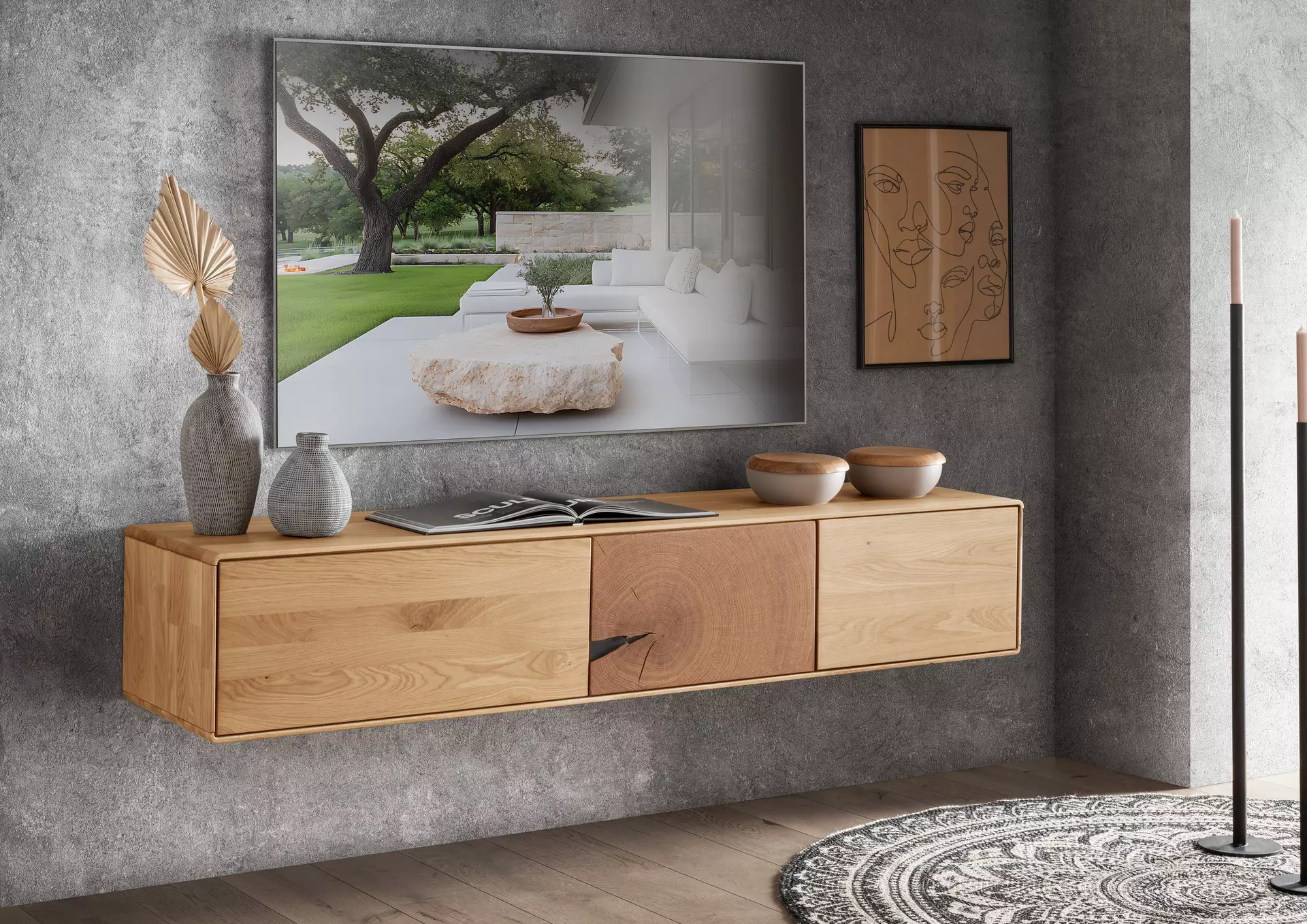 TV-Board WZ-0626 GK Möbel Holz 40 x 30 x 170 cm