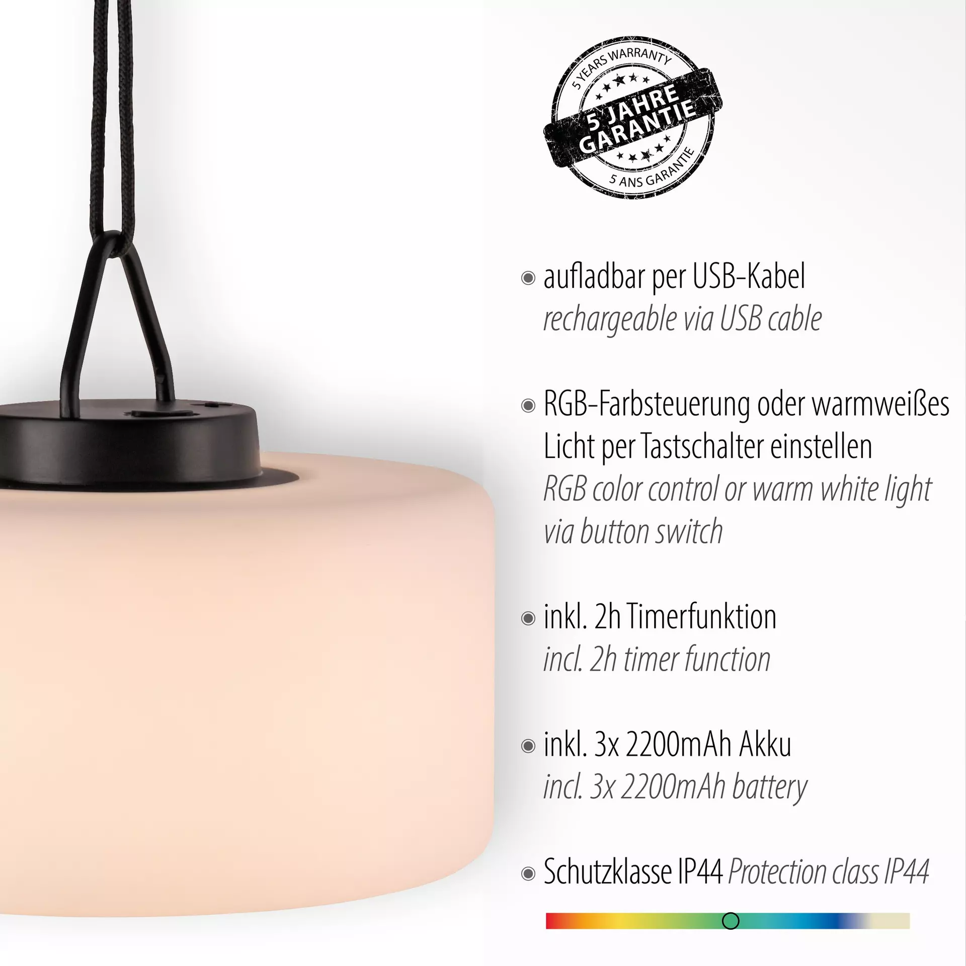 Hängeleuchte HOLLY JUST LIGHT Kunststoff 30 x 26 x 30 cm