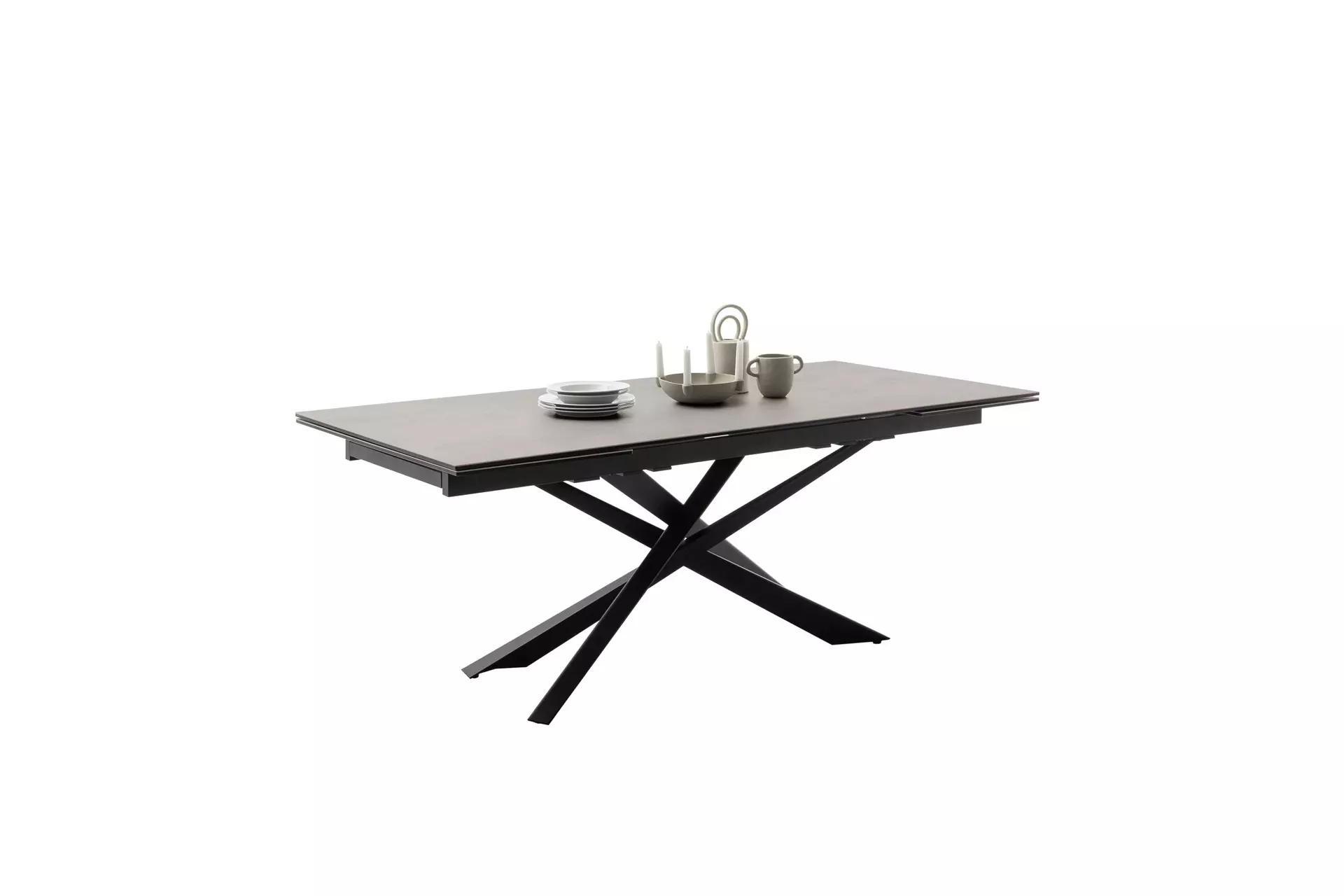 Ausziehtisch TESERO MCA furniture Metall 95 x 76 x 200 cm