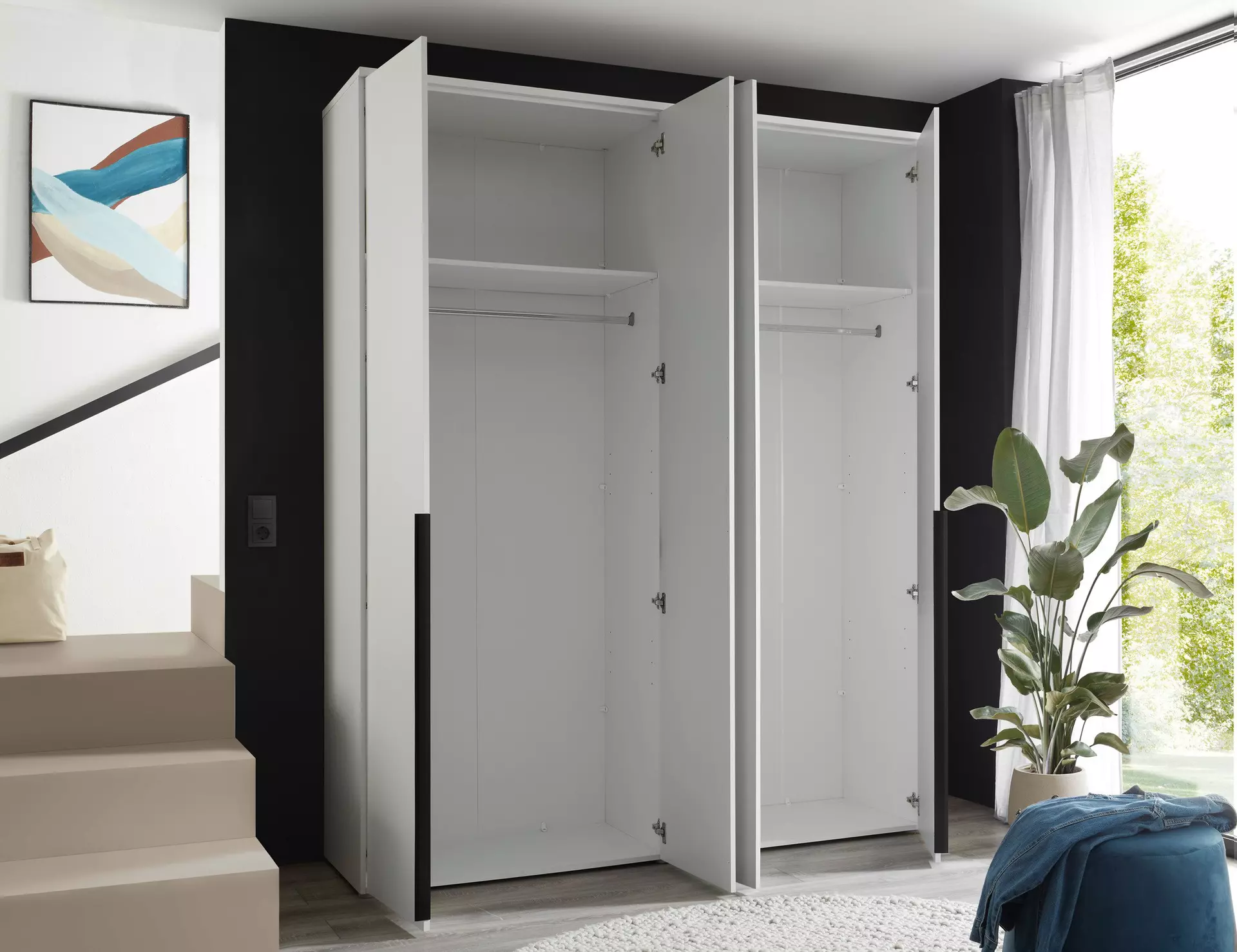 Drehtürenschrank Kevo Dreamoro Holzwerkstoff 52 x 225 x 180 cm