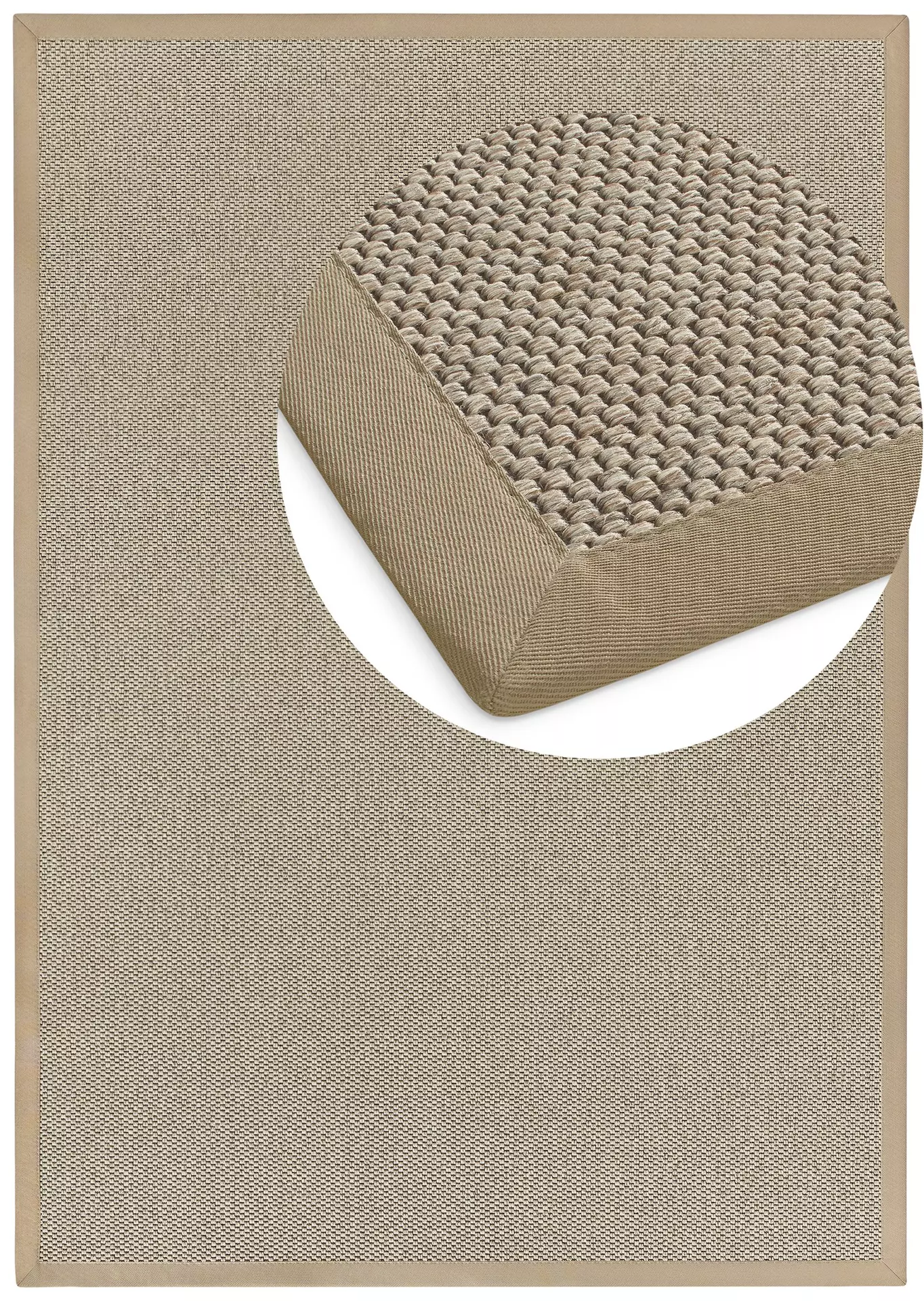Maschinenwebteppich Naturana Panama S2 Dekowe Schürholz Textil 67 x 133 cm