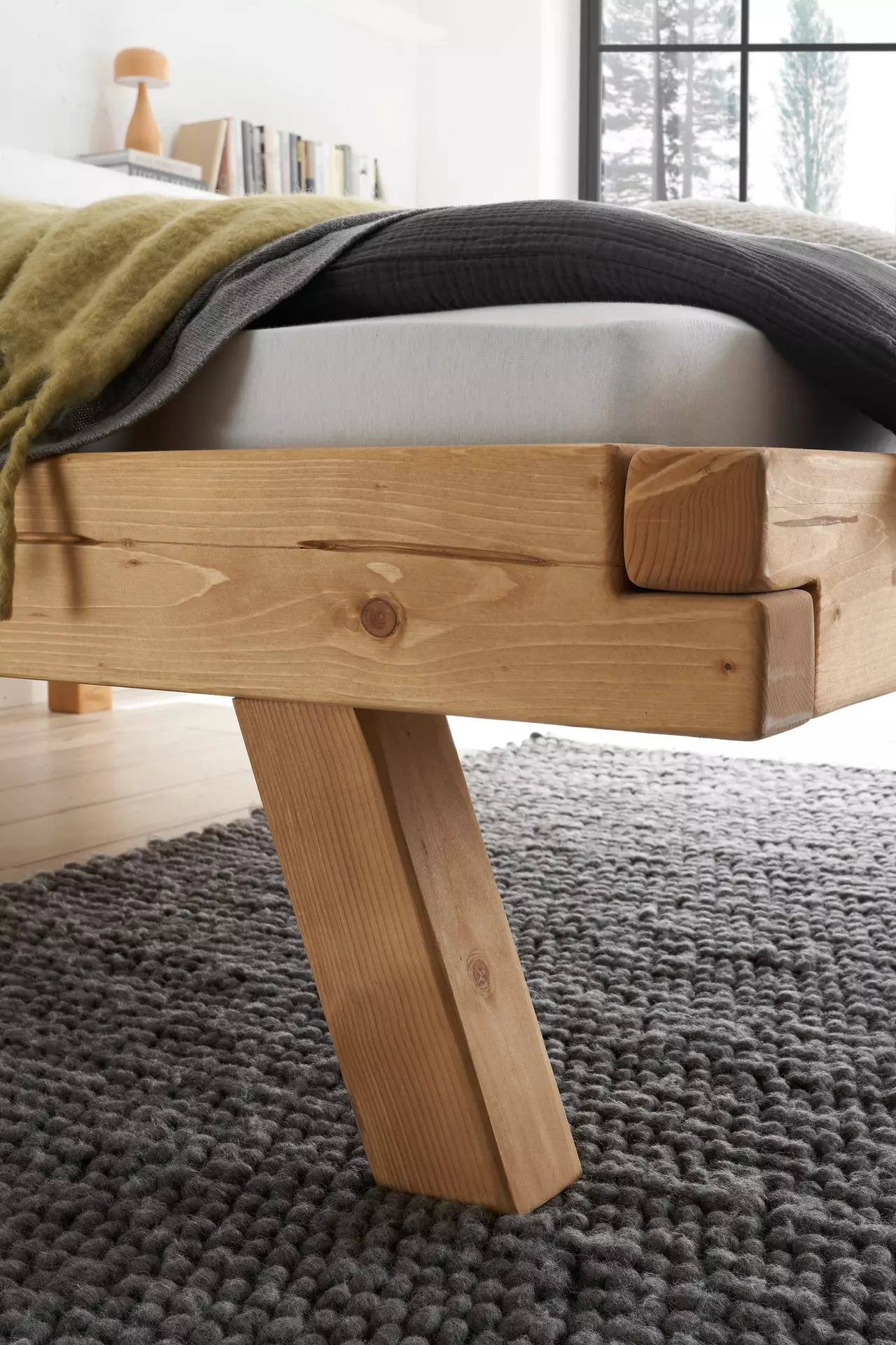 Bett LEVIN SELF Holz 198 x 98 x 227 cm