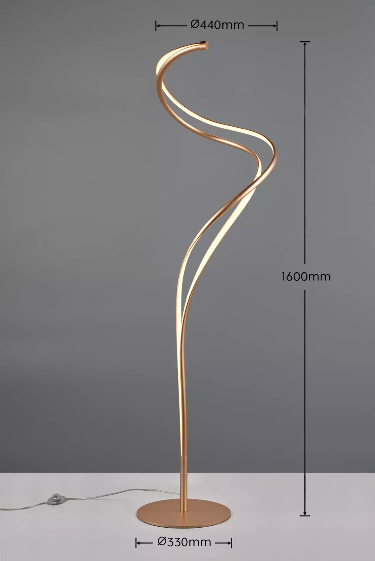 Stehleuchte Nala - SELECT Trio Leuchten Metall 45 x 165 x 45 cm