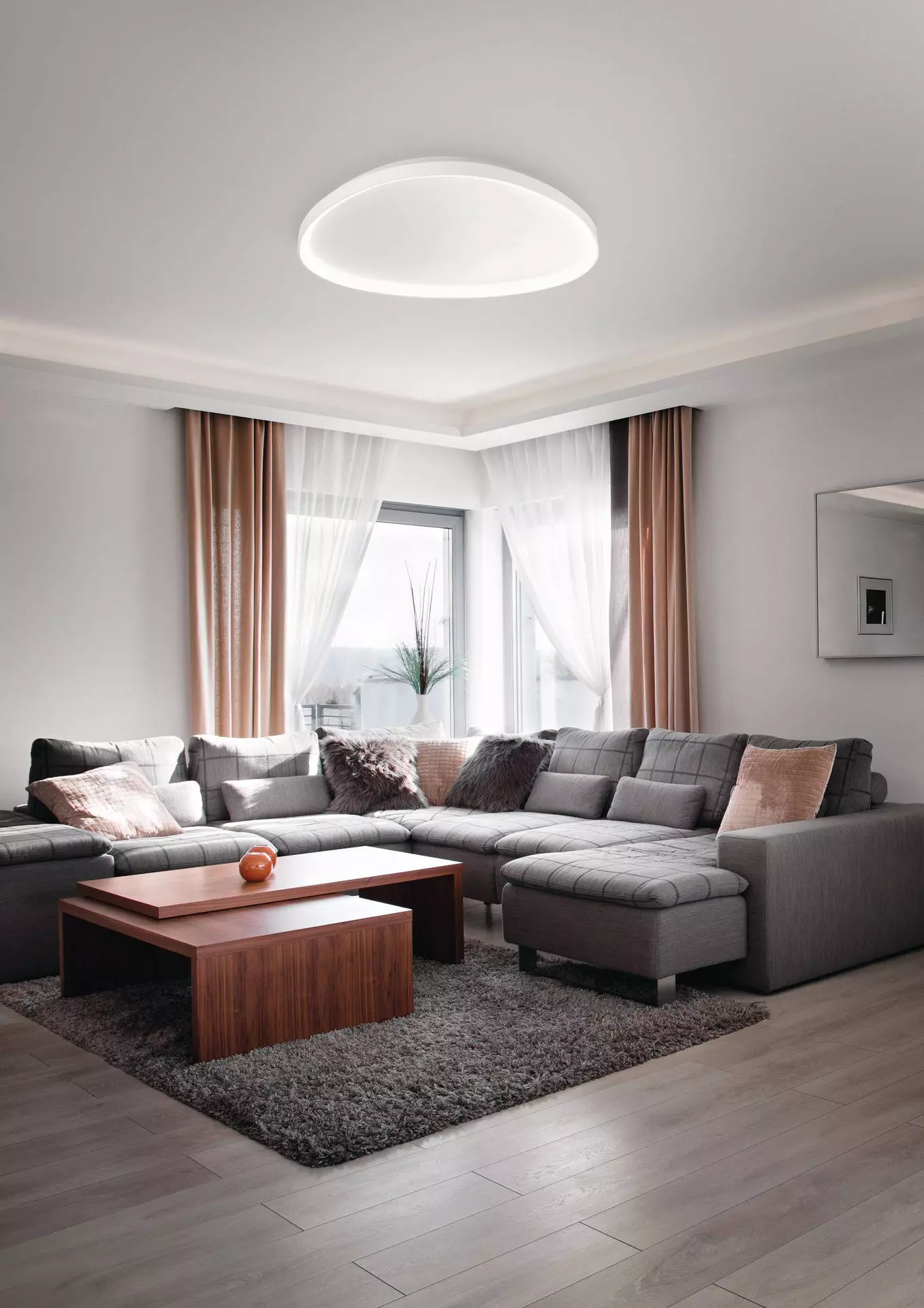Deckenleuchte QUIRK Fabas Luce Metall 80 x 7 x 80 cm