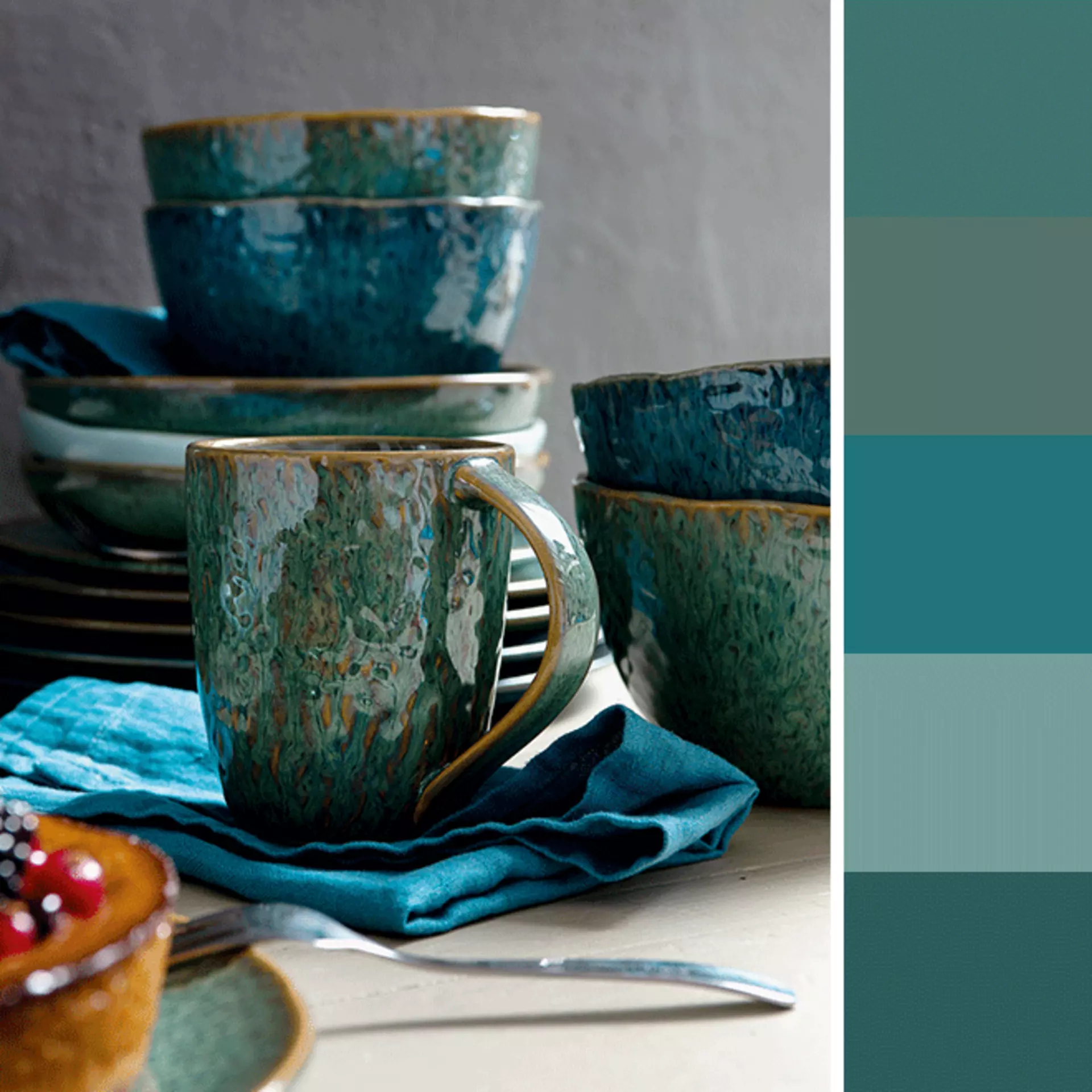 Trendfarbe Verdigris