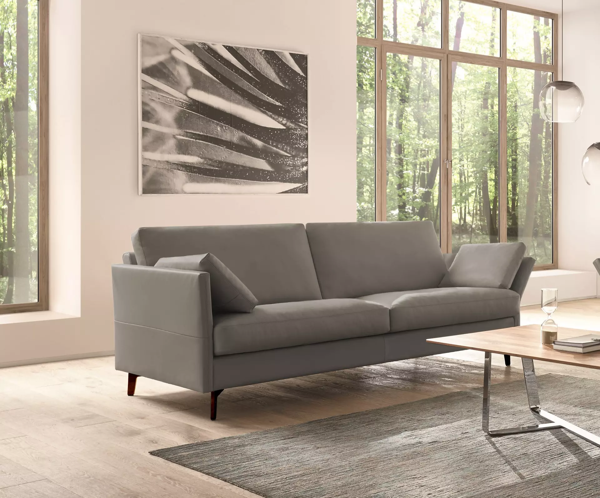 Sofa 2,5-Sitzer Classic 990 Erpo Leder 87 x 81 x 170 cm