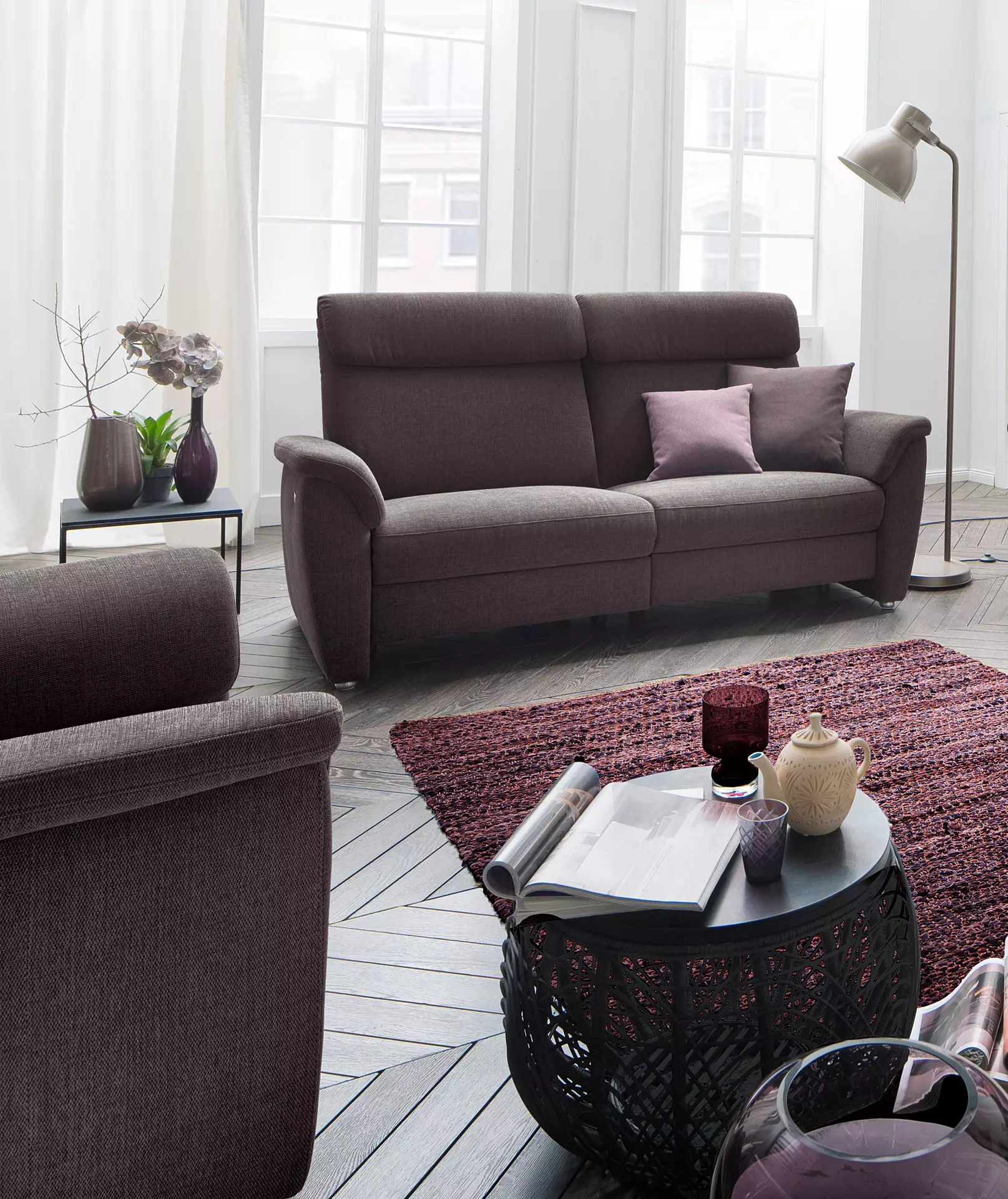 Sofa 3-Sitzer VOLLEY Vito Textil 164 cm