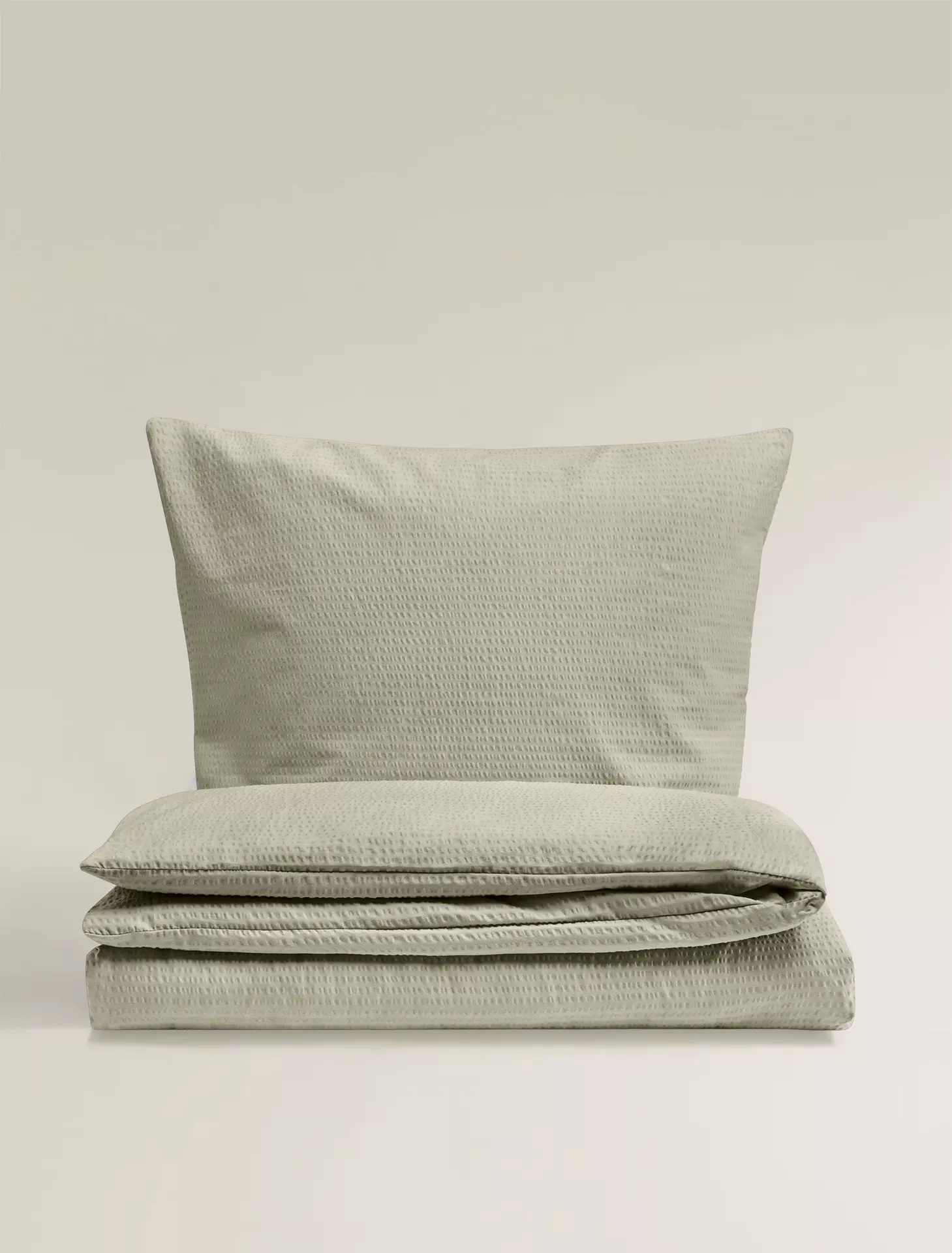 Seersucker-Bettwäsche 3000 Seersucker Uni Bierbaum Textil 155 x 220 cm