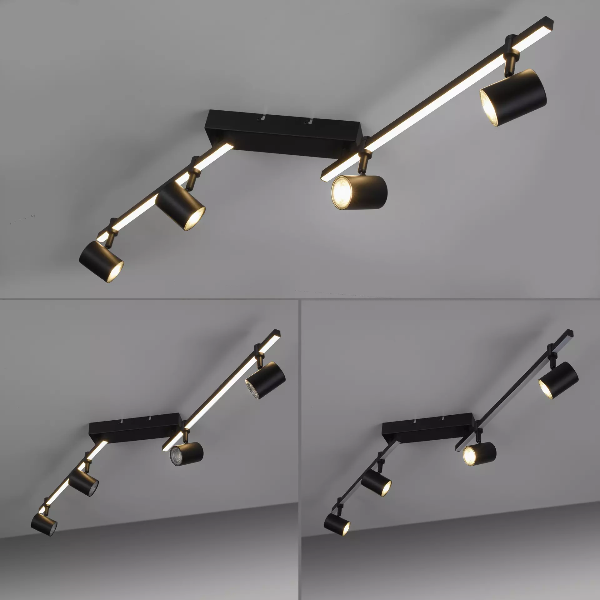 Deckenleuchte BARIK Paul Neuhaus Metall 123 x 18 x 101 cm