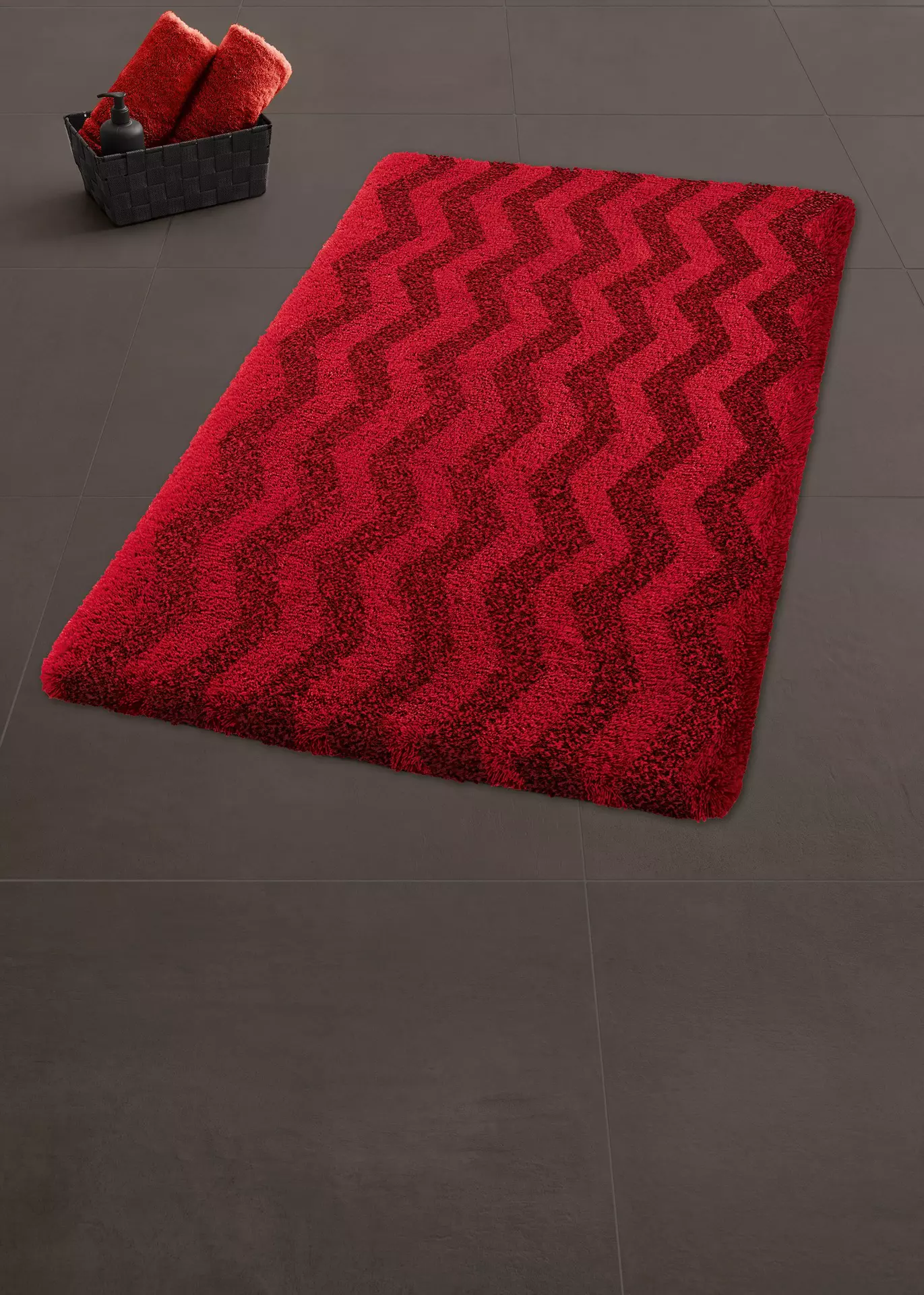 Badteppich Zack Kleine Wolke Textil 70 x 2 x 120 cm