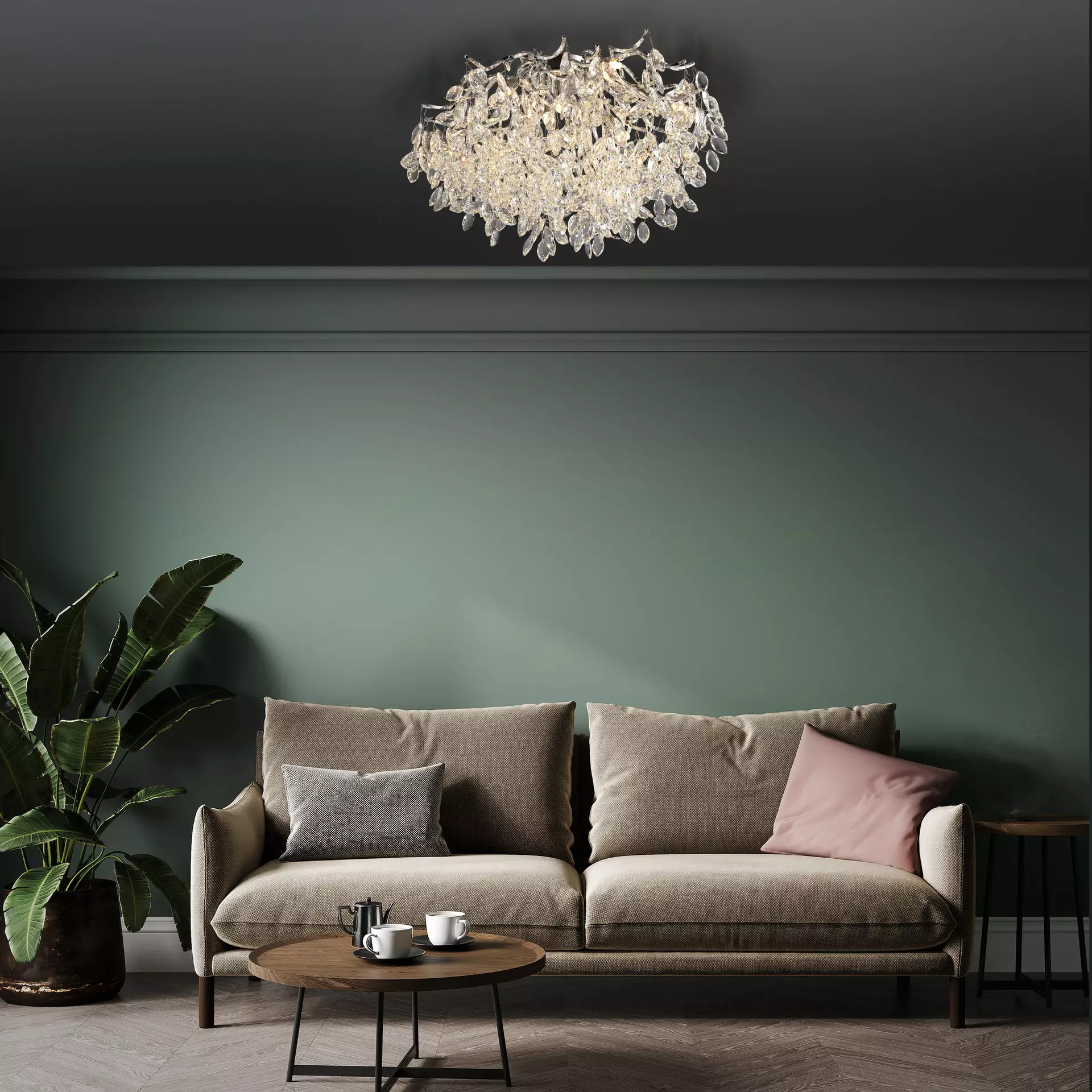 Deckenleuchte RICICLE Paul Neuhaus Metall 60 x 37 x 60 cm