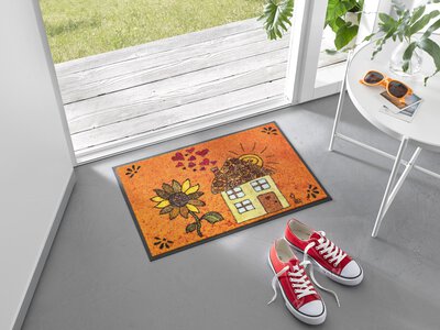 2. Bild von Türmatte ca. 60 x 40 cm orange