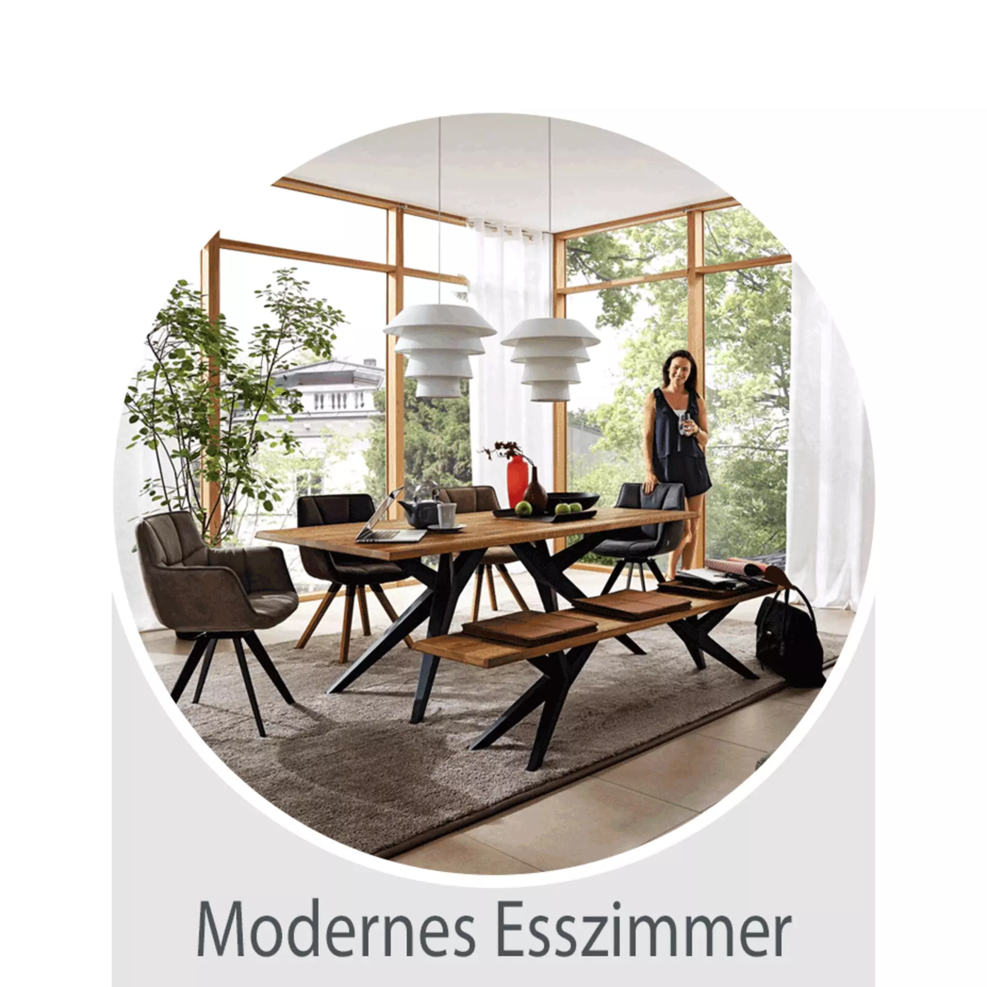 Modernes Esszimer- Shoppen Sie jetzt den Look bei Möbel Inhofer nach.