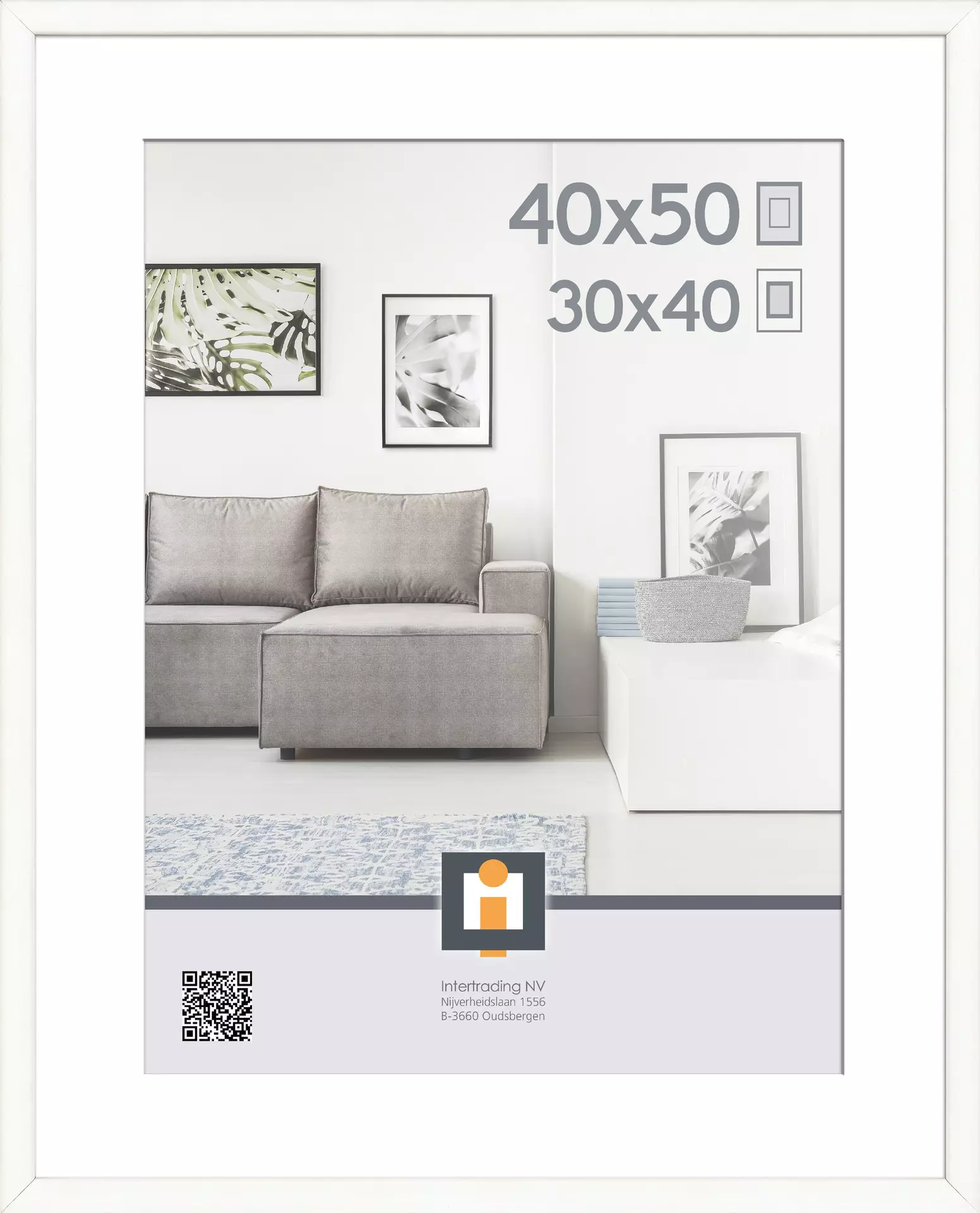 Bilderrahmen MADRID WEISS INTERTRADING Kunststoff 42 x 52 x 2 cm