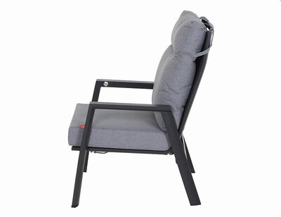 3. Bild von Loungesessel Metall grau ca. 82 x 99 x 72 cm