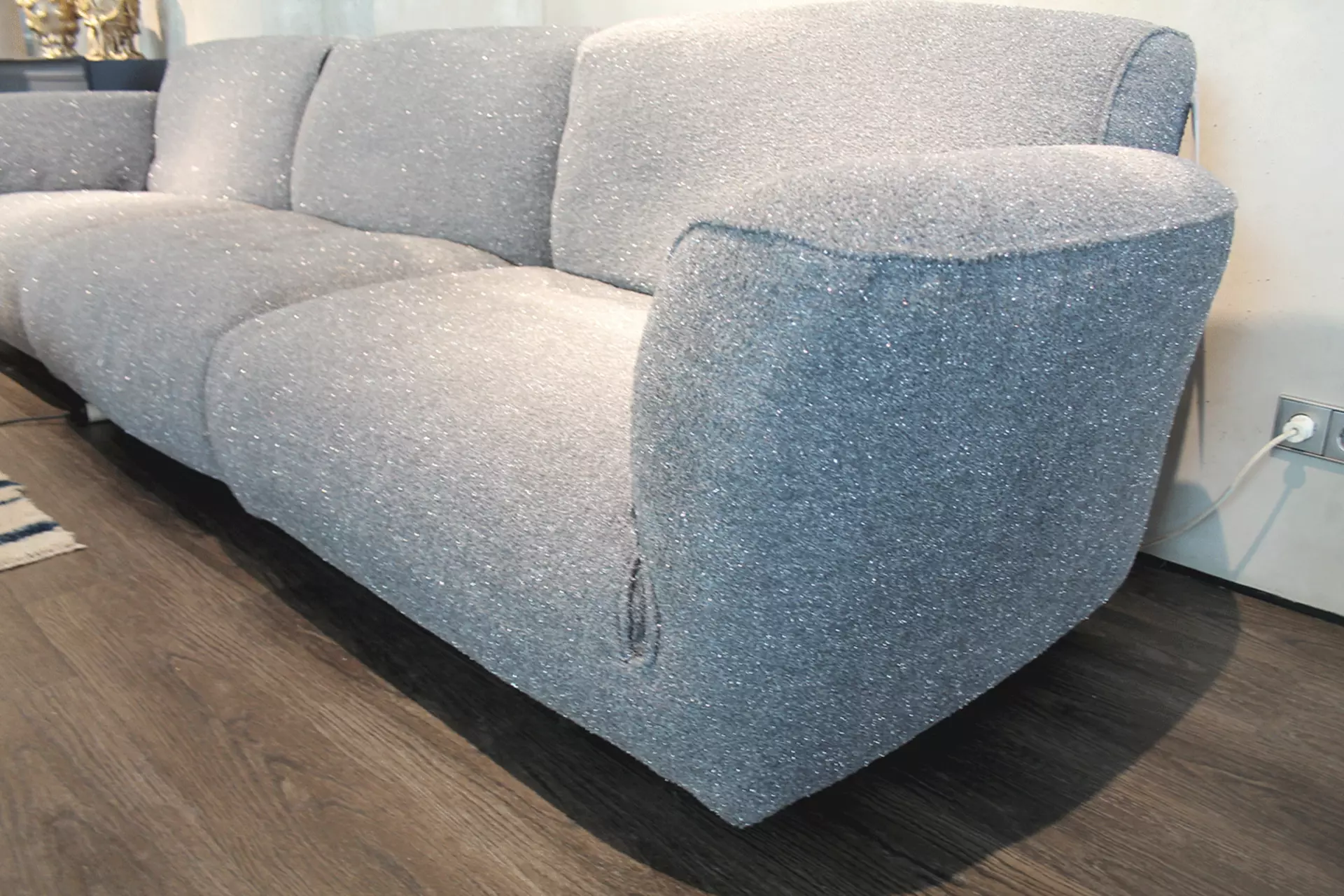 Flexible Polsterung des Edra Sofas Grande Soffice im Detail