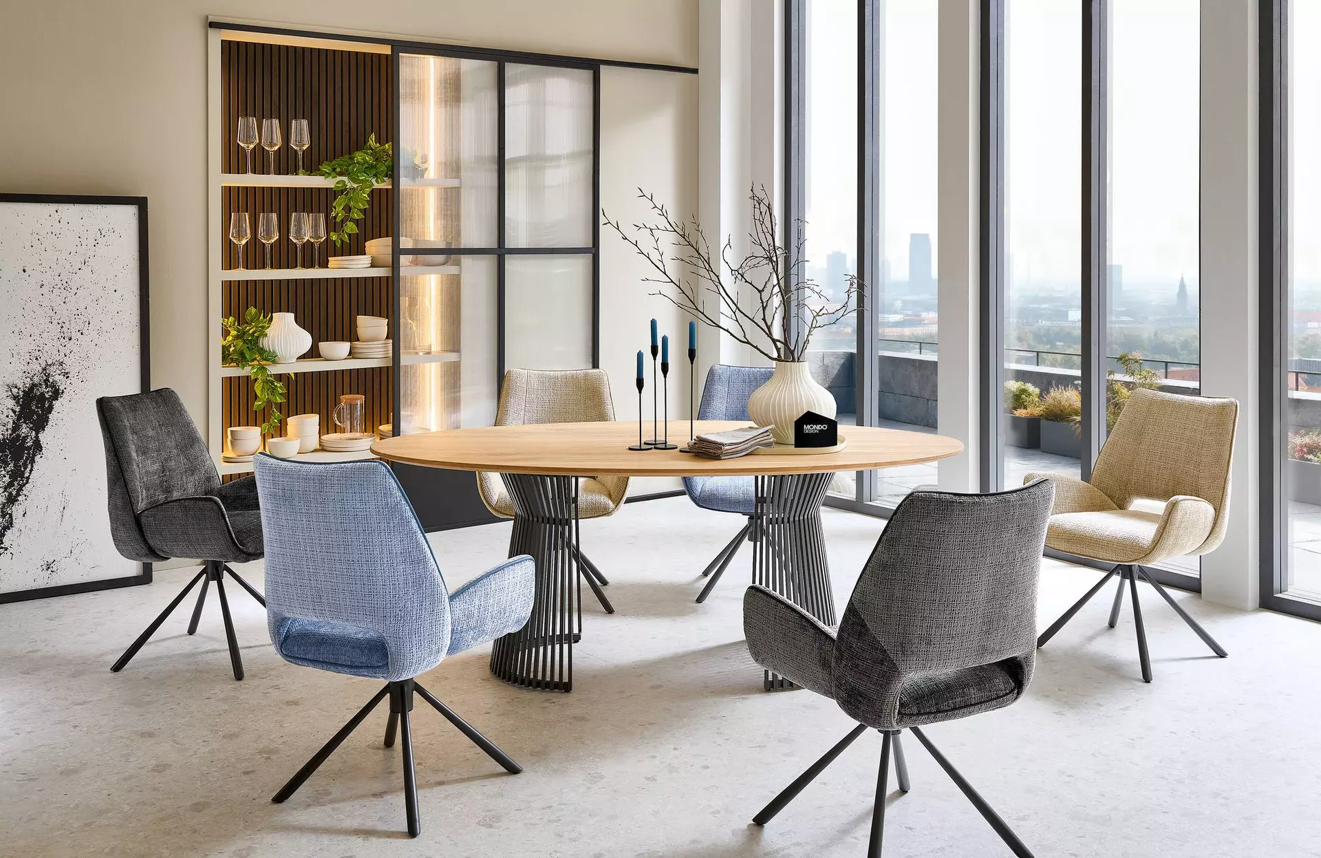 Armlehnstuhl VALESO MONDO DESIGN MONDO Design Textil 66 x 88 x 62 cm