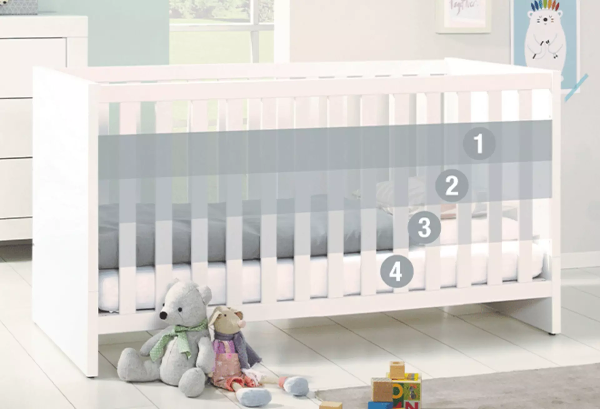 Prämierte Gitterbettchen von Paidi bei Möbel Inhofer