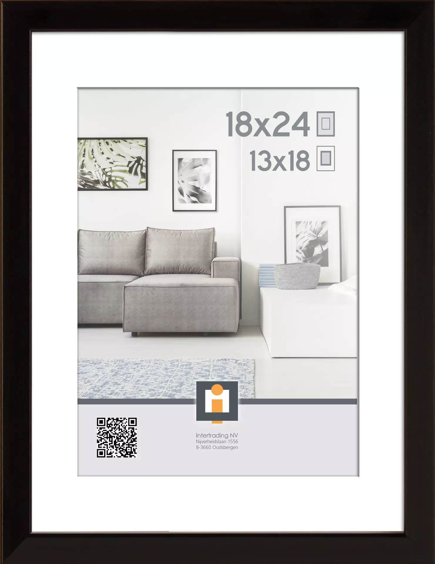 Bilderrahmen MADRID SCHWARZ INTERTRADING Kunststoff 20 x 26 x 2 cm