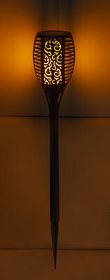 2. Bild von Solarleuchte Kunststoff schwarz ca. 10 x 58 x 10 cm