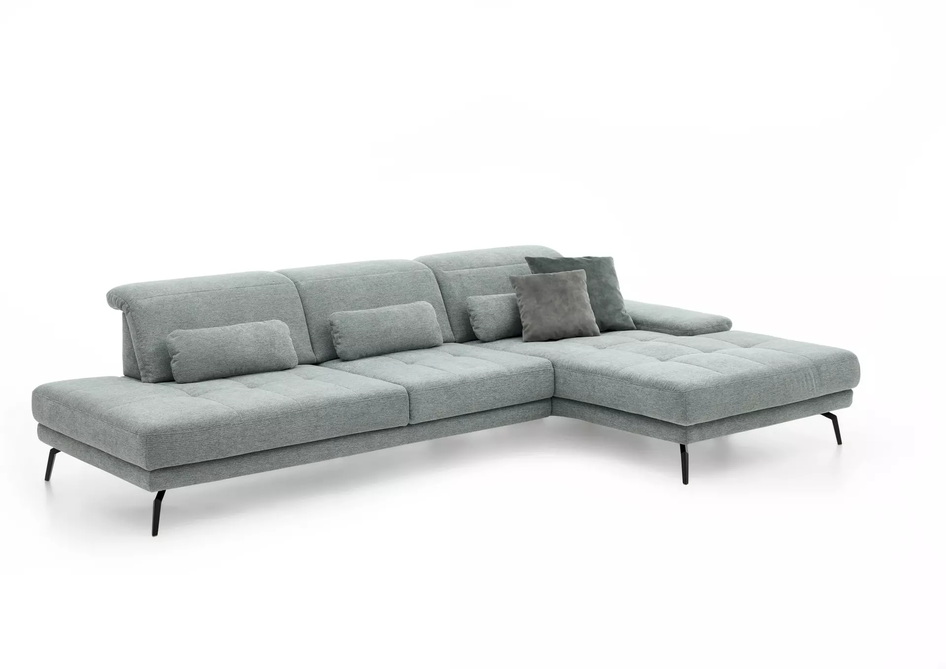 Polstergarnitur MP-IN20126 Systempolster Textil 190 x 100 x 328 cm