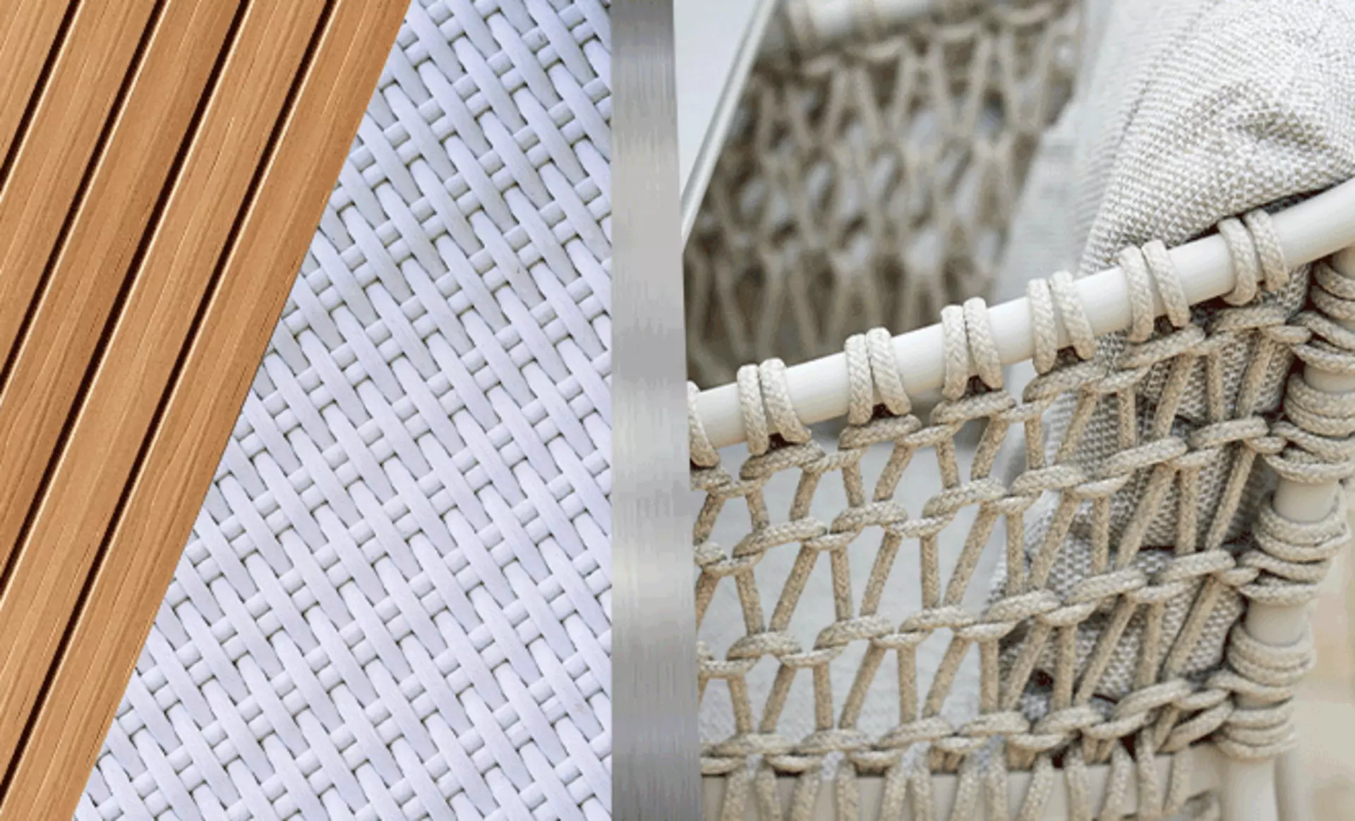 Holz, Alu, Rope und Rattan: perfekt für Gartenmöbel