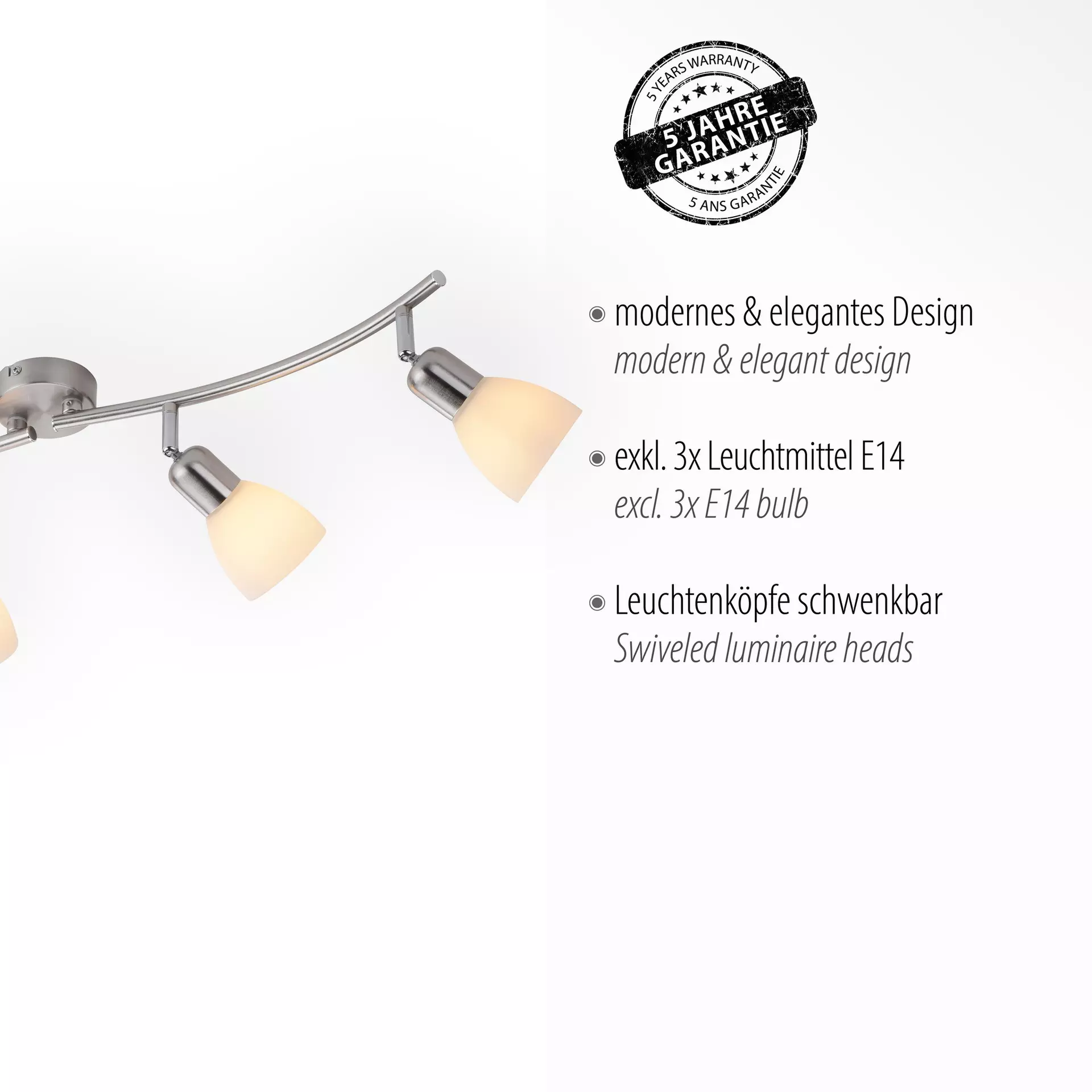 Strahler KARO JUST LIGHT Metall 11 x 21 x 40 cm