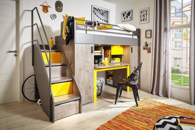 Bild von Hochbett ca. 90x200 cm Holzwerkstoff