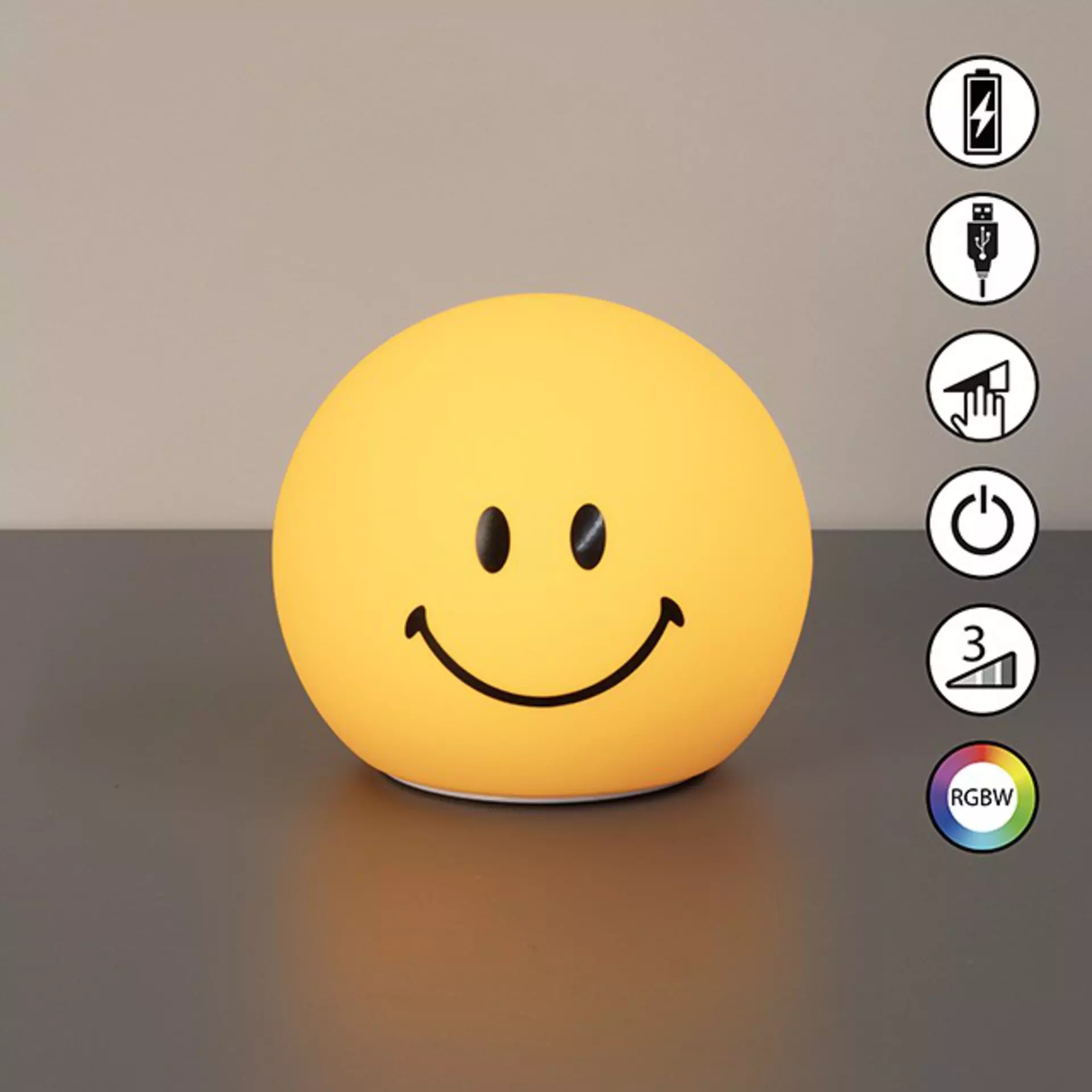 Nachtlicht GlowMoji FHLighting Silikon 12 x 