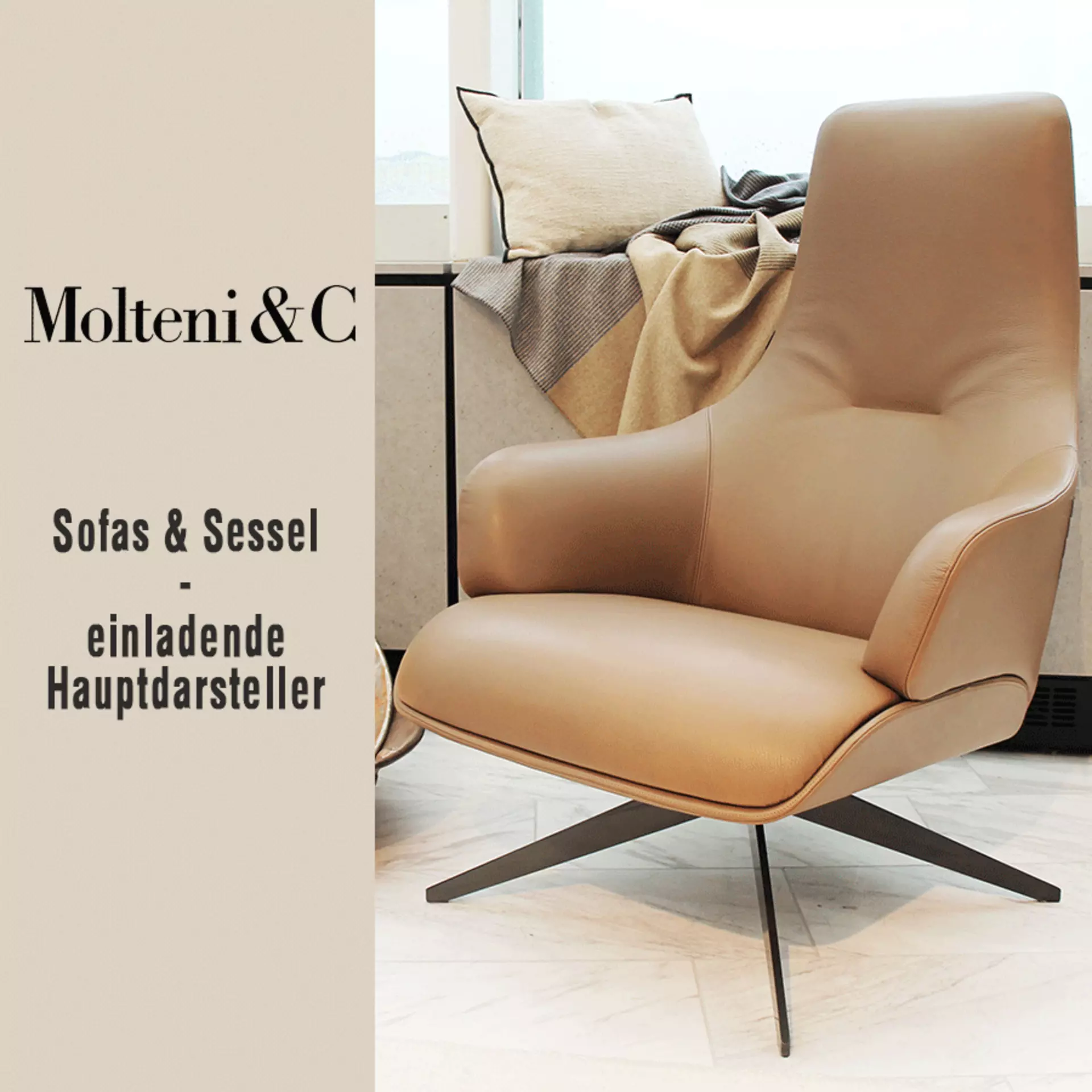 Sessel und Sofas von Molteni&C bei interni by Inhofer - jetzt 15% Rabattaktion entdecken