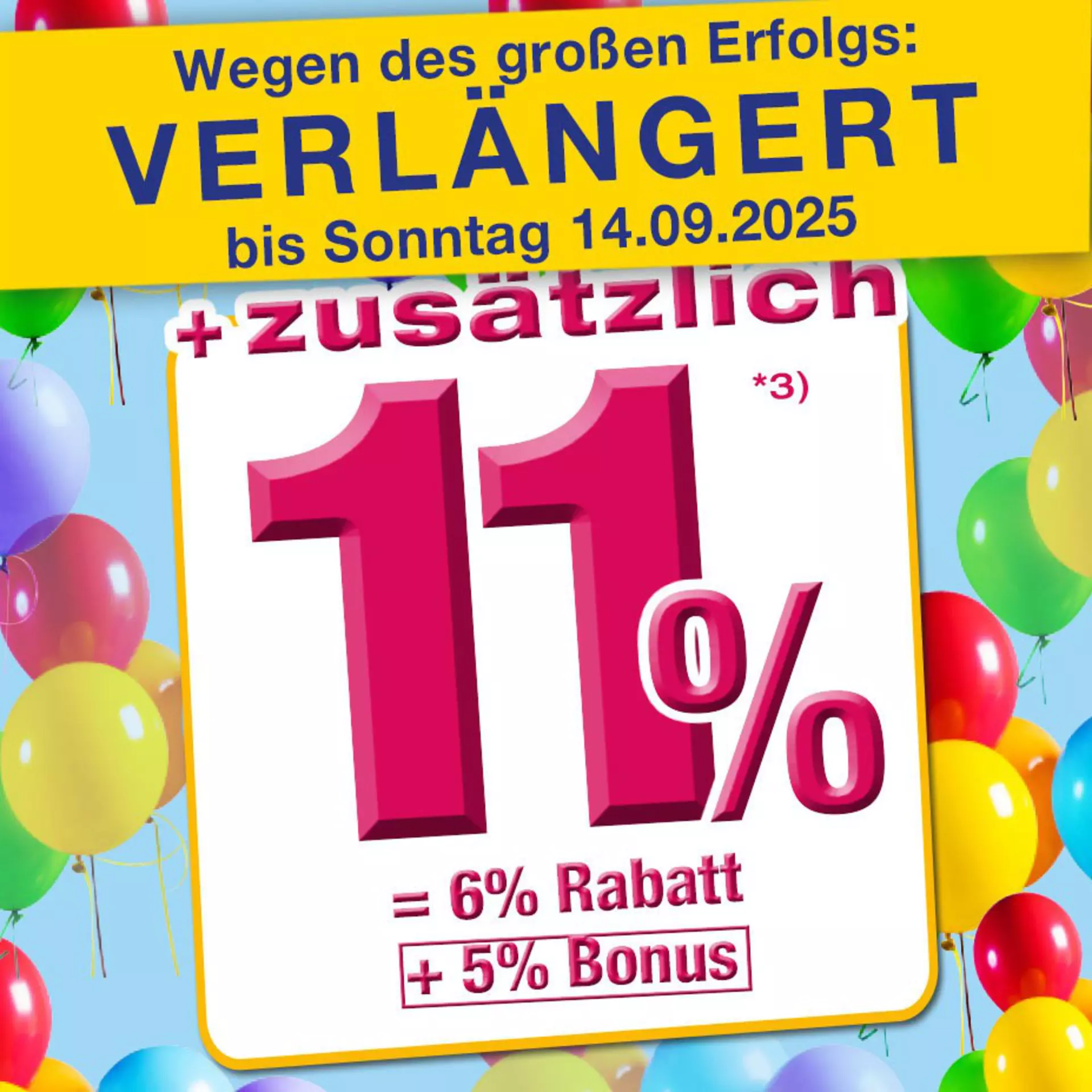Verlängert bis 14.09.: Jetzt 6% Rabatt auf Möbel und zuästzlich 5% Bonus auf die kostenlose Premiumcard