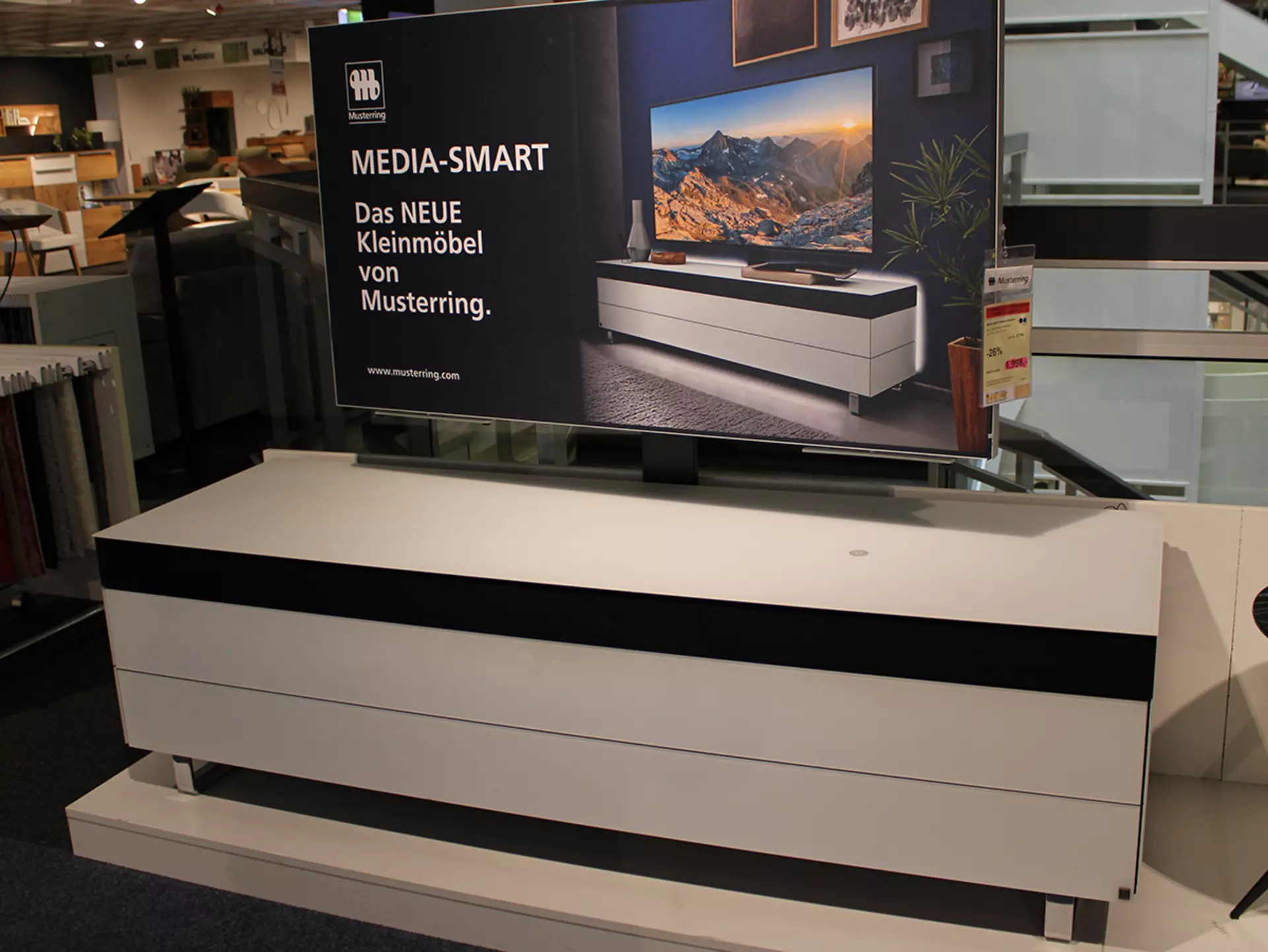 Medien-Unterteil MEDIA SMART Weiß satiniert