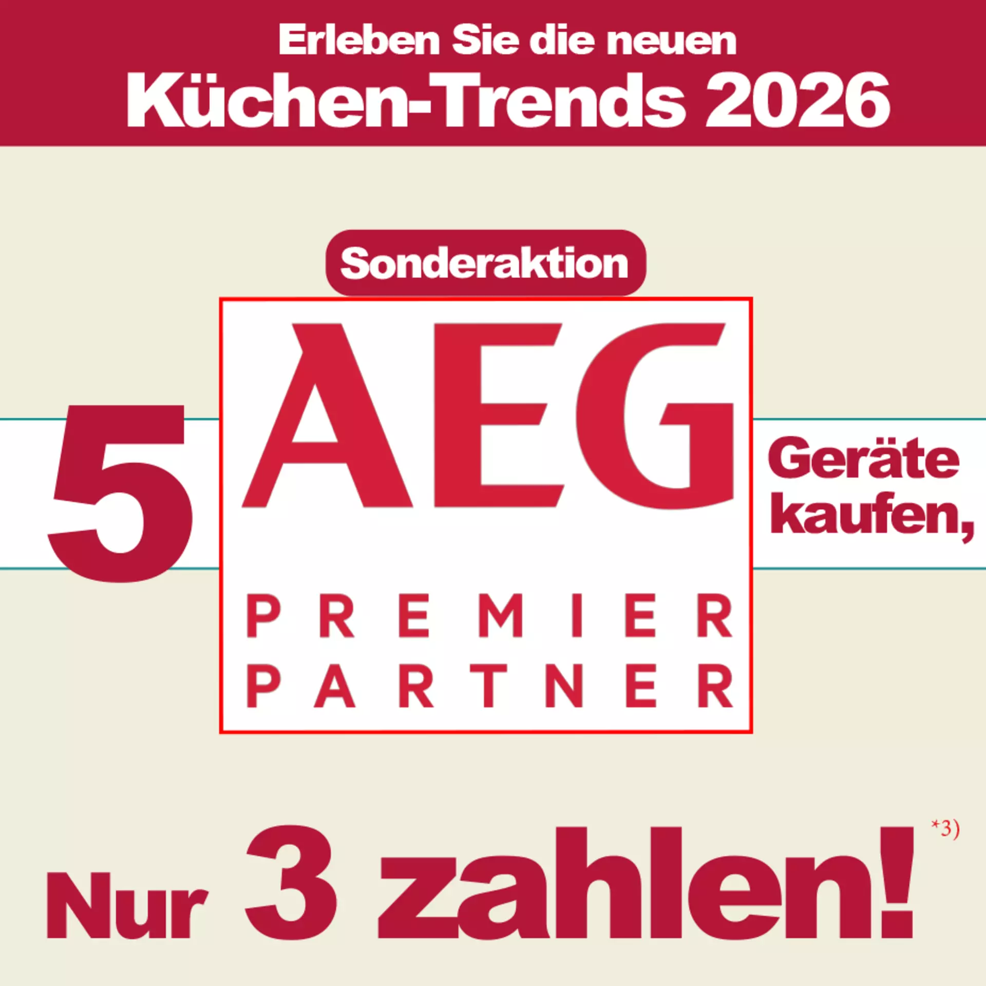 AEG Sonderaktion: 5 Geräte kaufen, nur 3 zahlen. Nur bei Innovation Küche und Bad in Günzburg