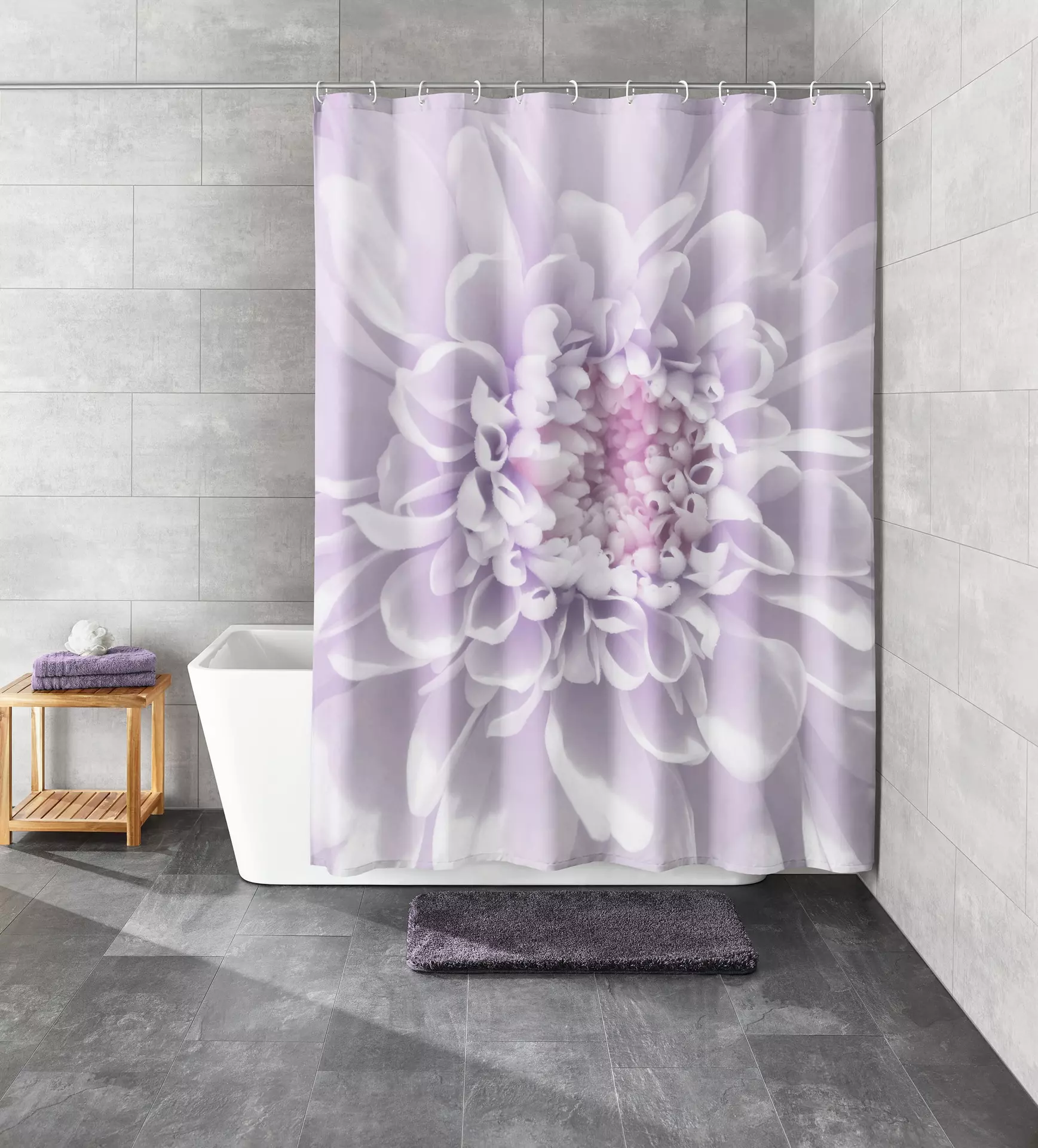 Duschvorhang Dahlia Kleine Wolke Textil 180 x 200 cm