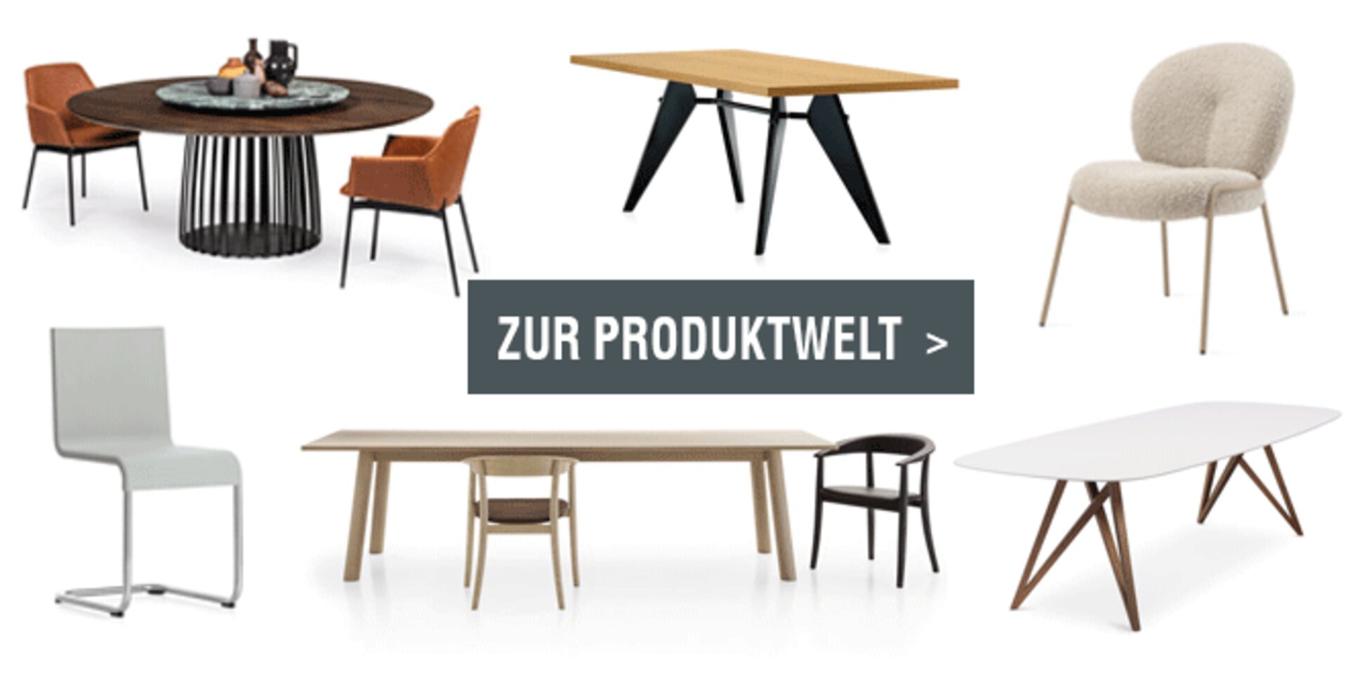Linkbild zur Tisch- und Stuhl-Produktwelt von interni
