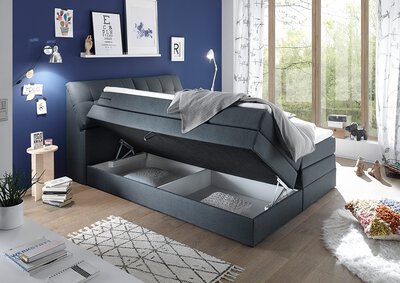 2. Bild von Boxspringbett ca. 237 x 106 x 189 cm ED-Lifestyle grau