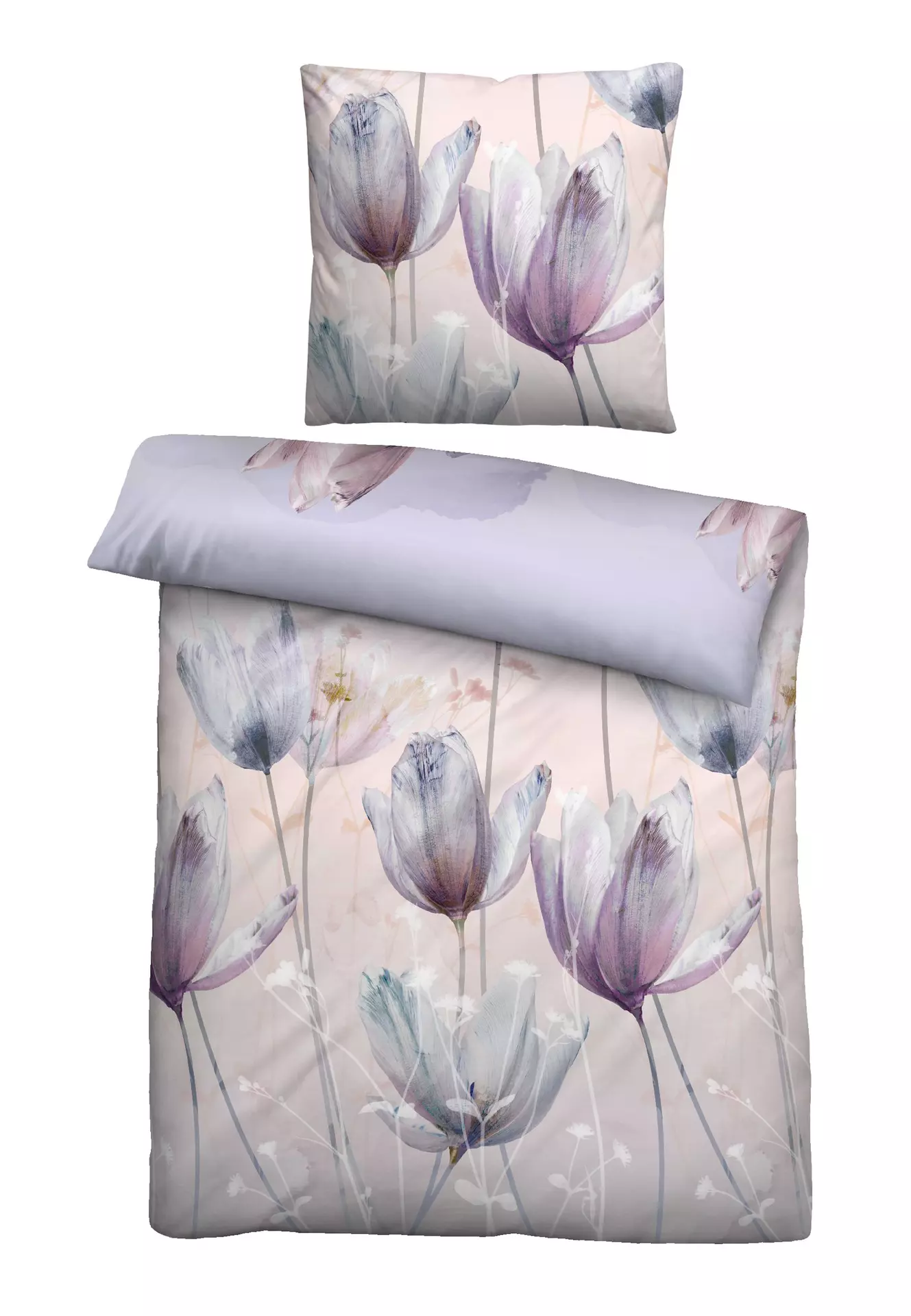 Satin-Bettwäsche Biberna Textil 135 x 200 cm