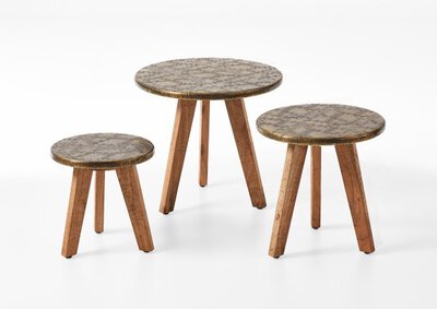 2. Bild von Beistelltisch Vito Holz braun