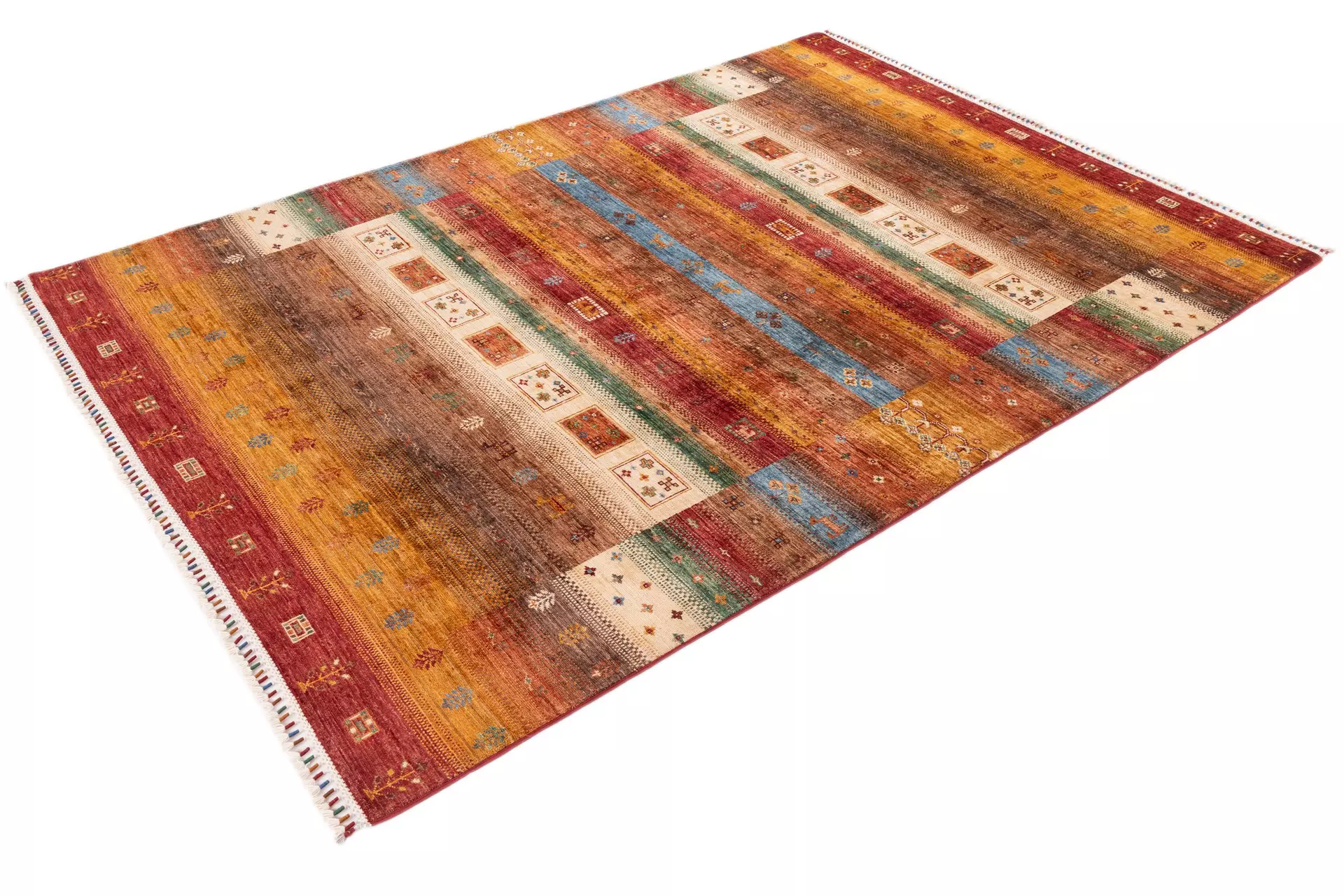 Handknüpfteppich Afghan-Lori-Collection Mirzai Textil 80 x 130 cm