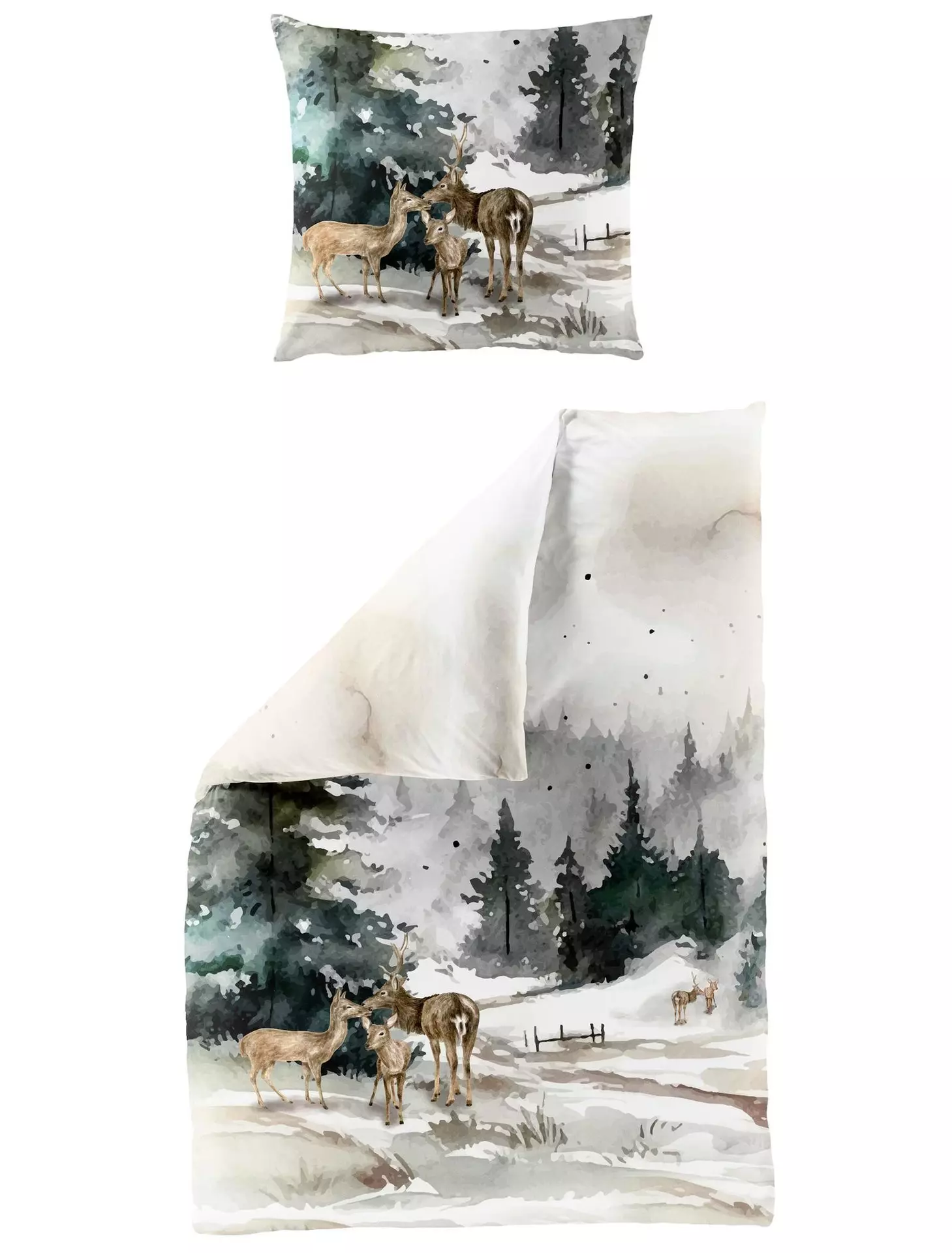 Satin-Bettwäsche 5304 Bierbaum Textil 135 x 200 cm