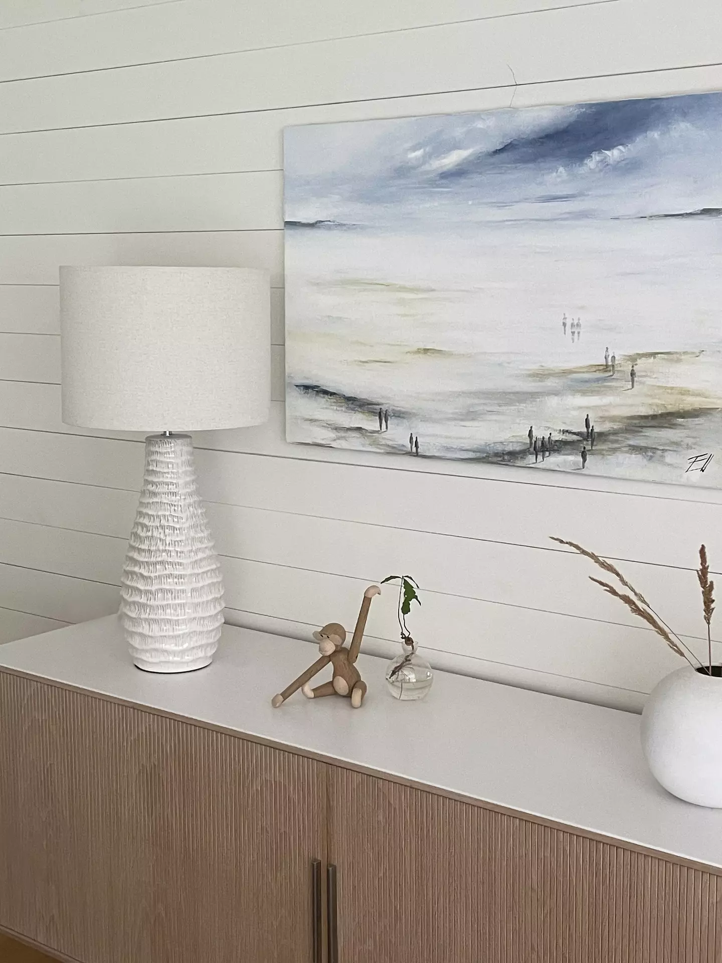 Tischleuchte BARTHA BY RYDENS Naturmaterialien 38 x 74 x 38 cm