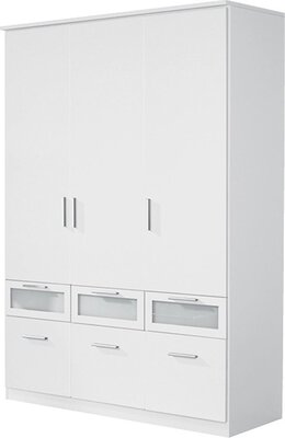 Bild von Drehtürenschrank ca. 136 x 199 x 65 cm rauch BLUE weiß