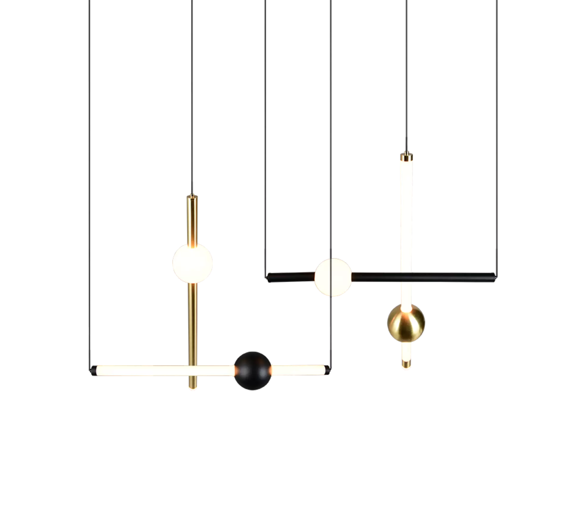 Hängeleuchte Melita Trio Leuchten Metall 110 x 150 x 20 cm