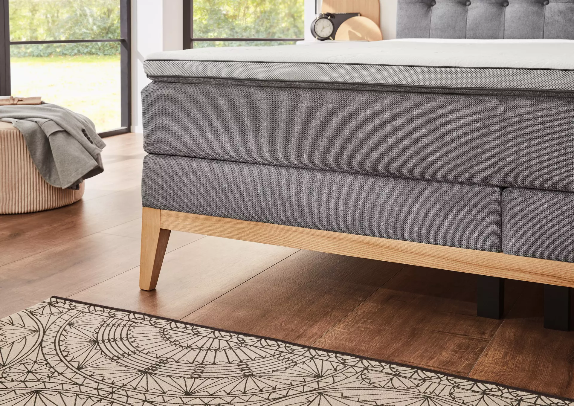 Boxspringbett BX2290 BXSet 180X200 MT L 50456-710 Sun Garden Textil 180 x 109 x 214 cm