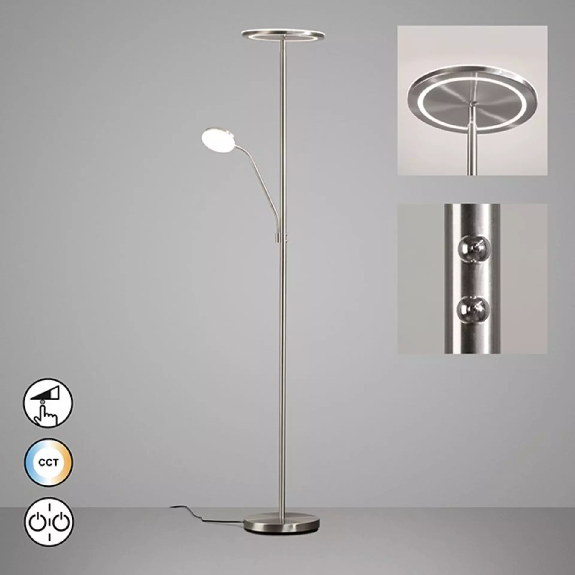 Stehleuchte SORENTO Fischer-Honsel Metall 30 x 182 x 30 cm