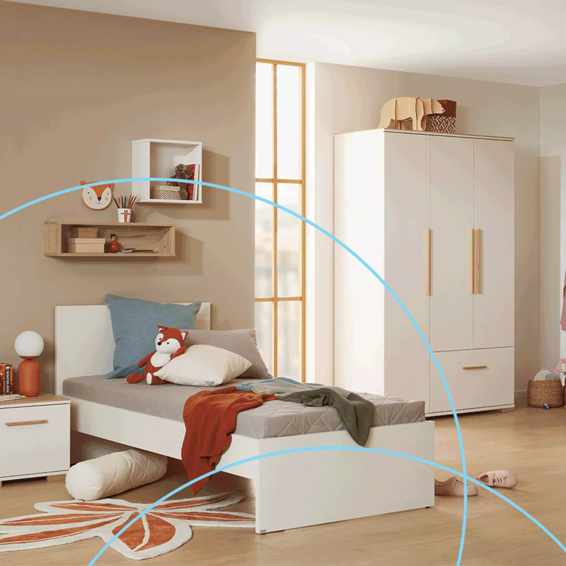 Mobil Banner zum Wohntipp Mitwachsende Möbel fürs Kinderzimmer in den Maßen 927x927px