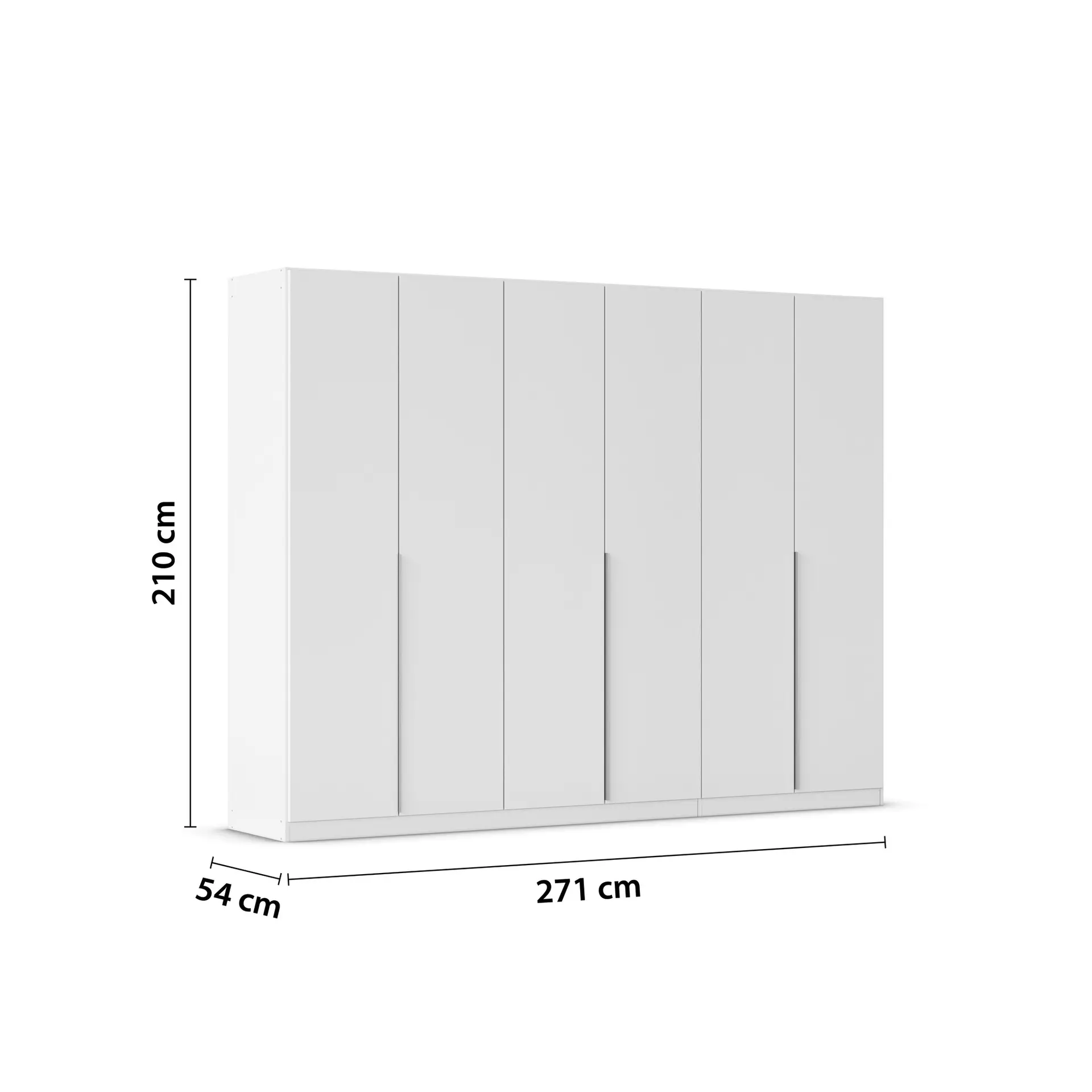 Drehtürenschrank ALABAMA rauch ORANGE Holzwerkstoff 54 x 210 x 271 cm