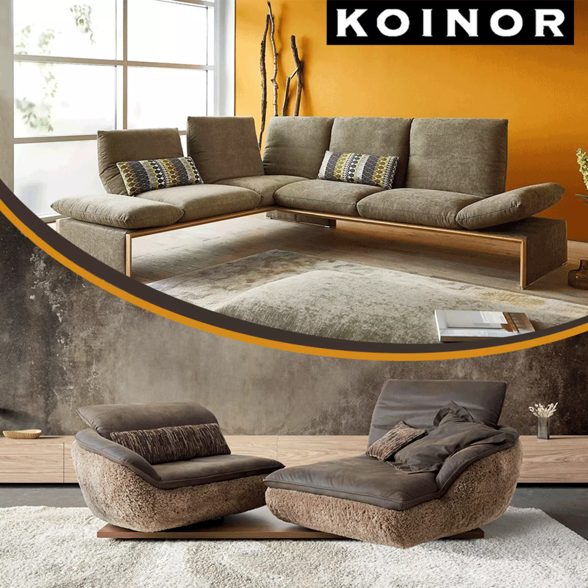 sehr bequeme und Qualitative Sitzmöbel und Polstergarnituren von der Marke Koinor