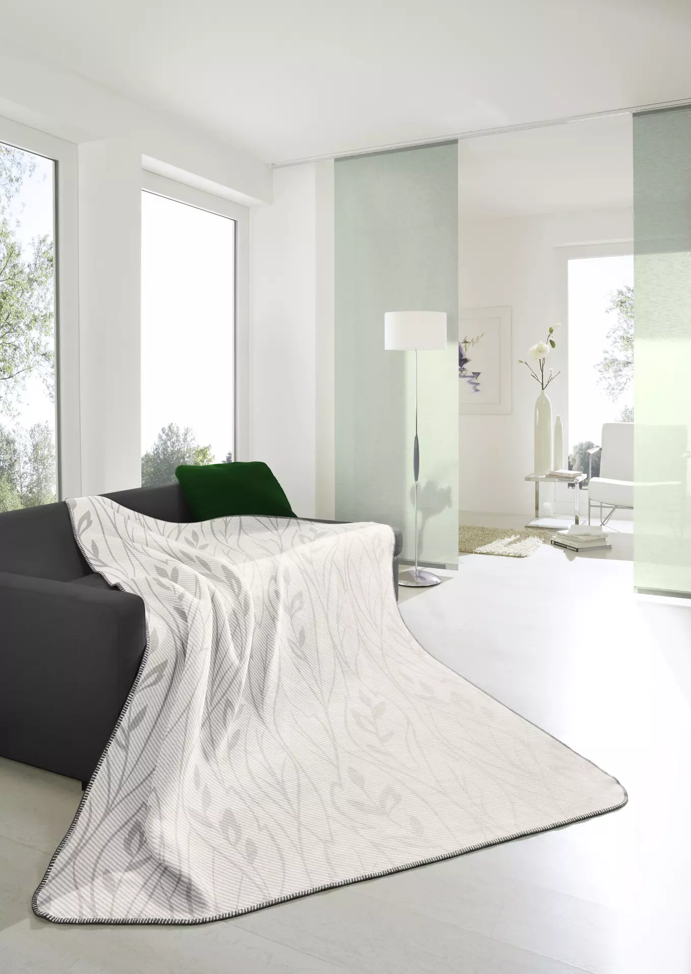 Wohndecke Orion Creeper Floral BIEDERLACK Textil 150 x 200 cm