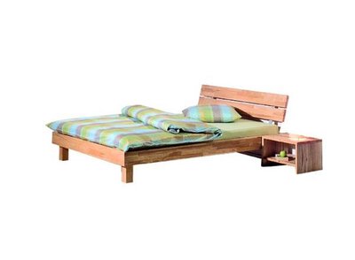 Bild von Bett ca. 200 x 37 x 90 cm Modular braun